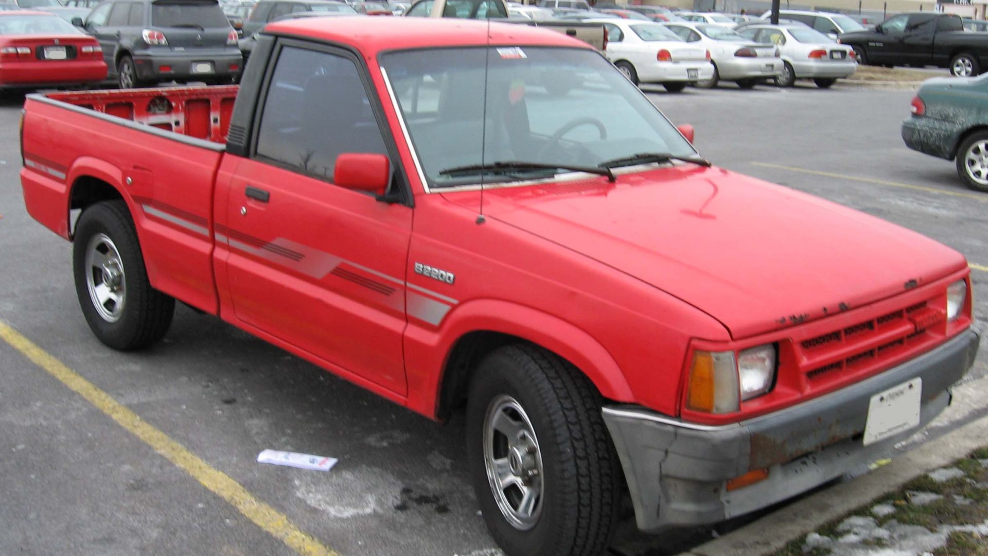 Mazda B2200 photographed in USA.