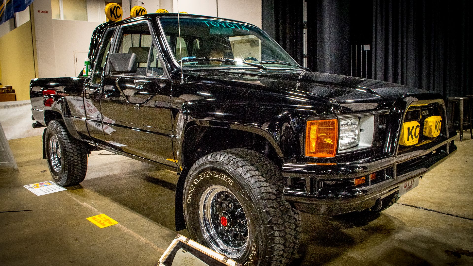 1985 Toyota SR5 Pickup from the Back to the Future series displayed at World of Wheels Boston 2016. Owner: Gregory Ward, Rutland, MA