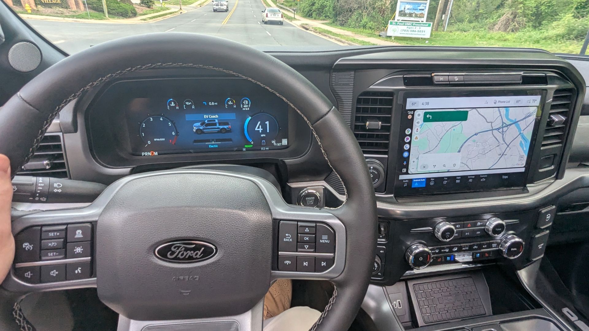 2025 Ford F-150 Lariat PowerBoost, driving in full-electric mode