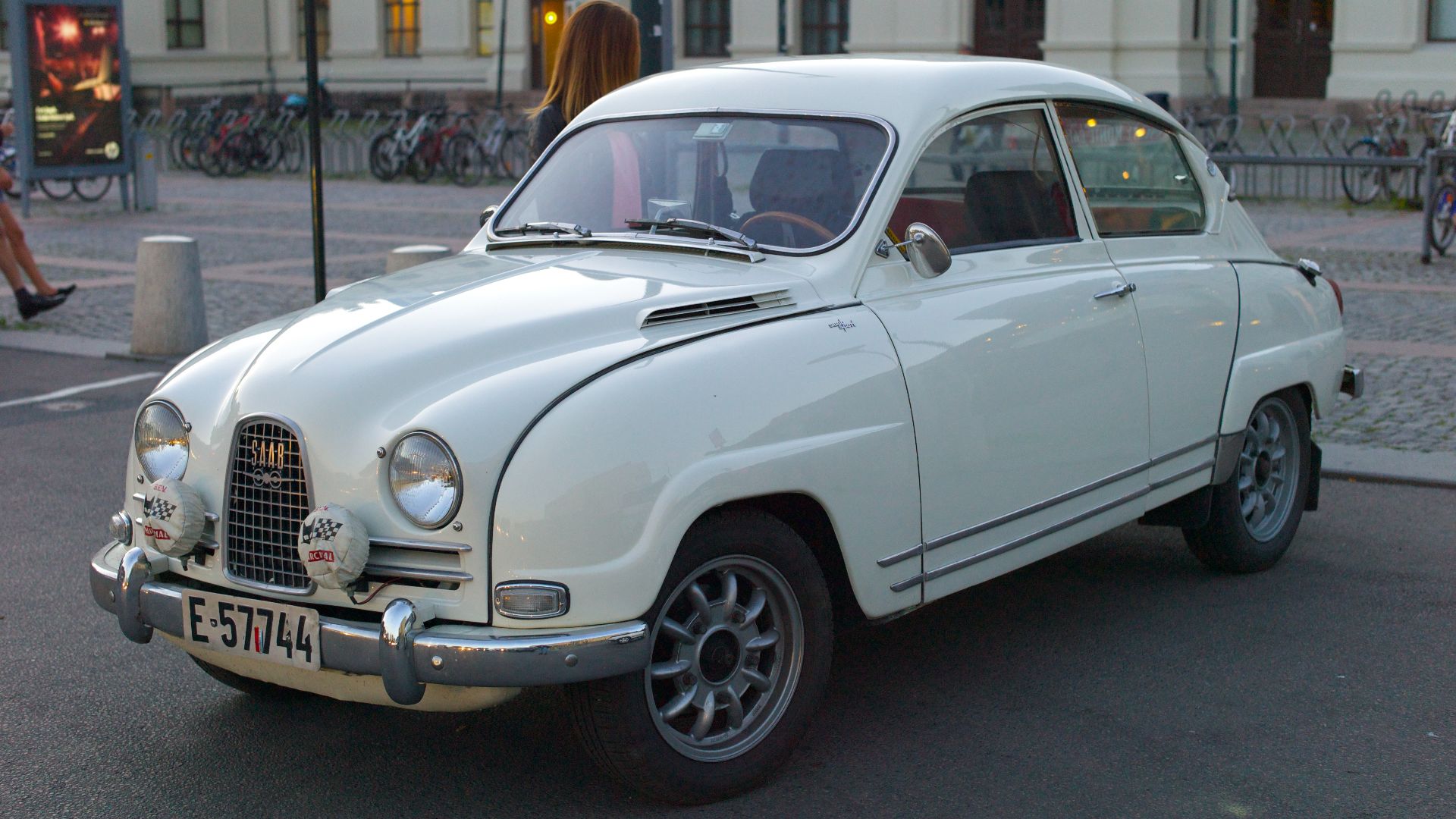 Saab 96 Sport, taken at the Oslo S train station.