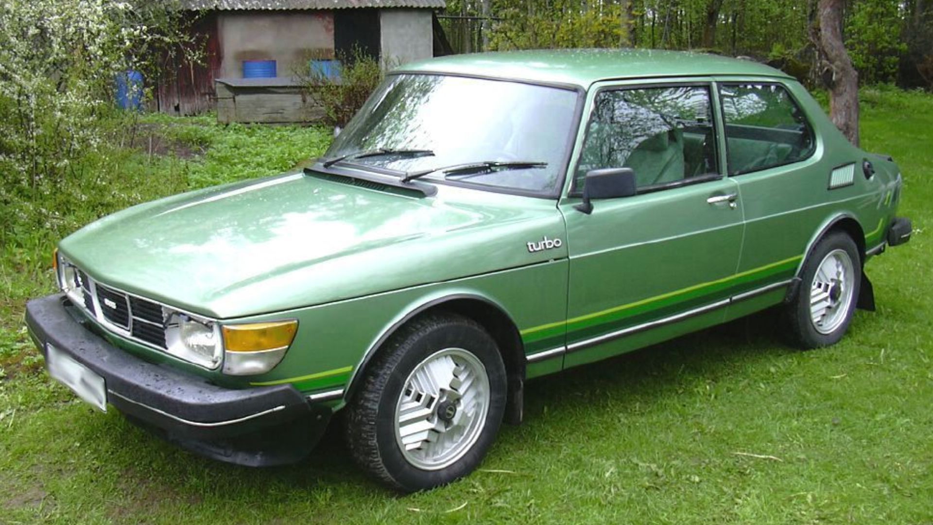 A SAAB 99 Turbo with the Inca rims.