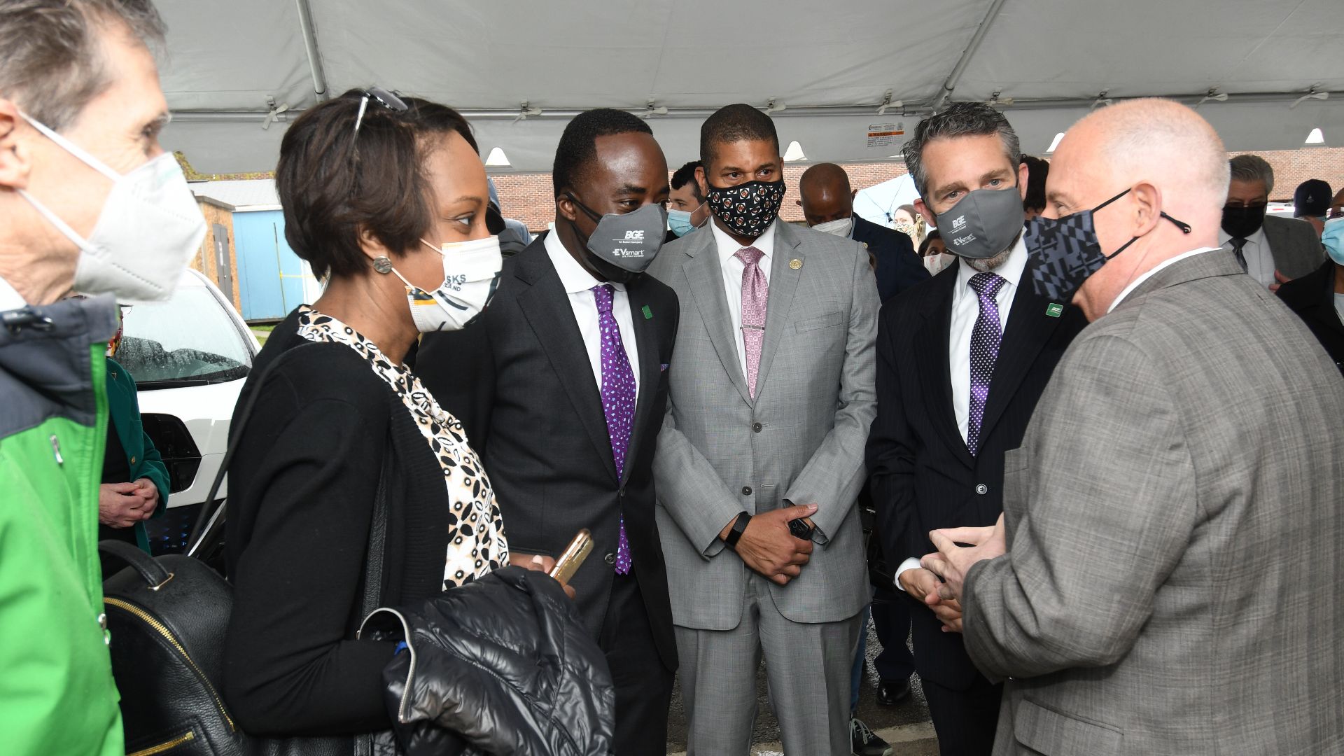 Governor Hogan Attends the Essex EV Station Ribbon Cutting by Patrick Siebert at 8914 Kelso Dr. Baltimore, MD 21221
