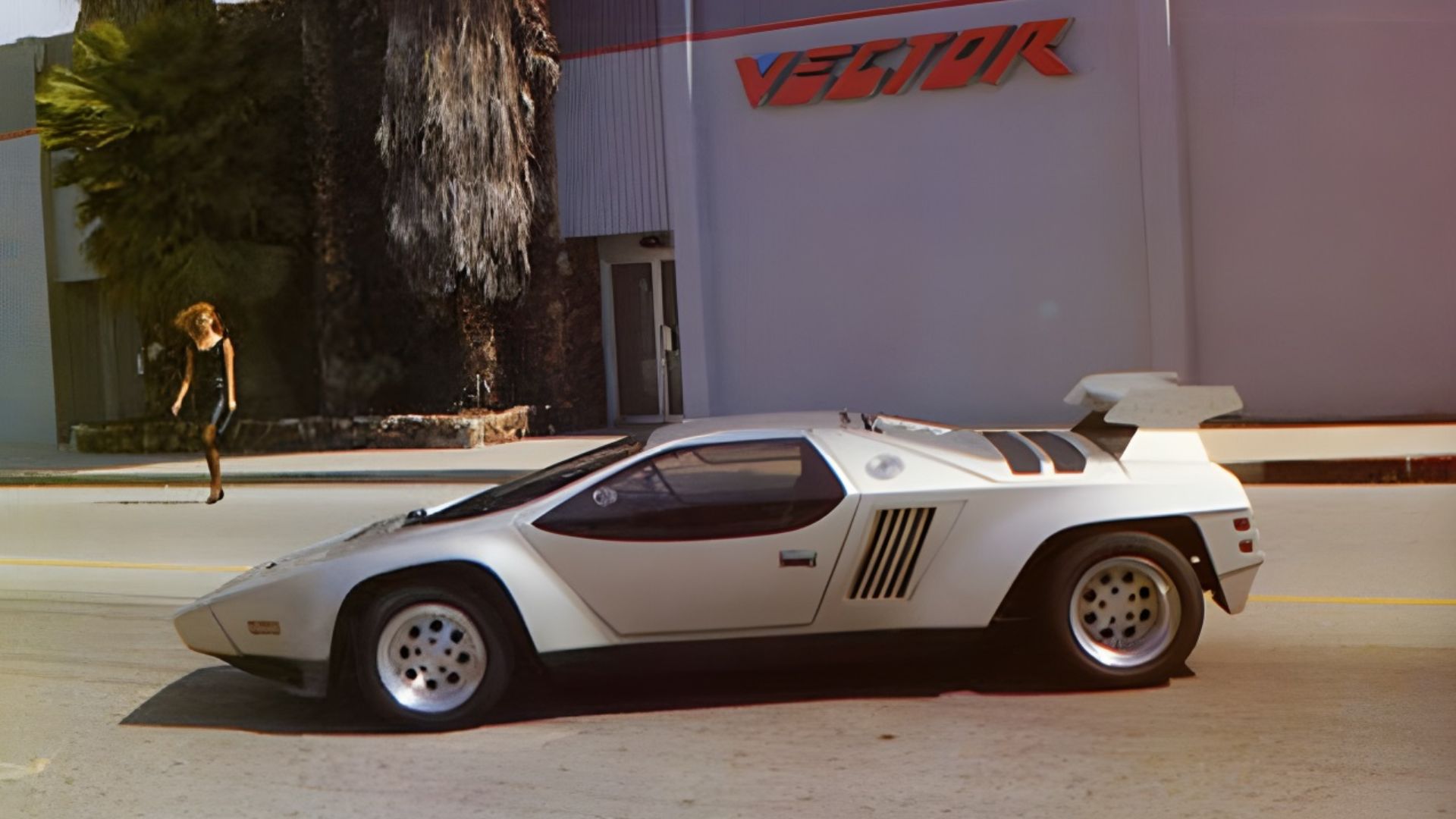 Shot for Mr. Wiegert in 1983, the W2 painted in silver at the Vector building in Wilmington, CA