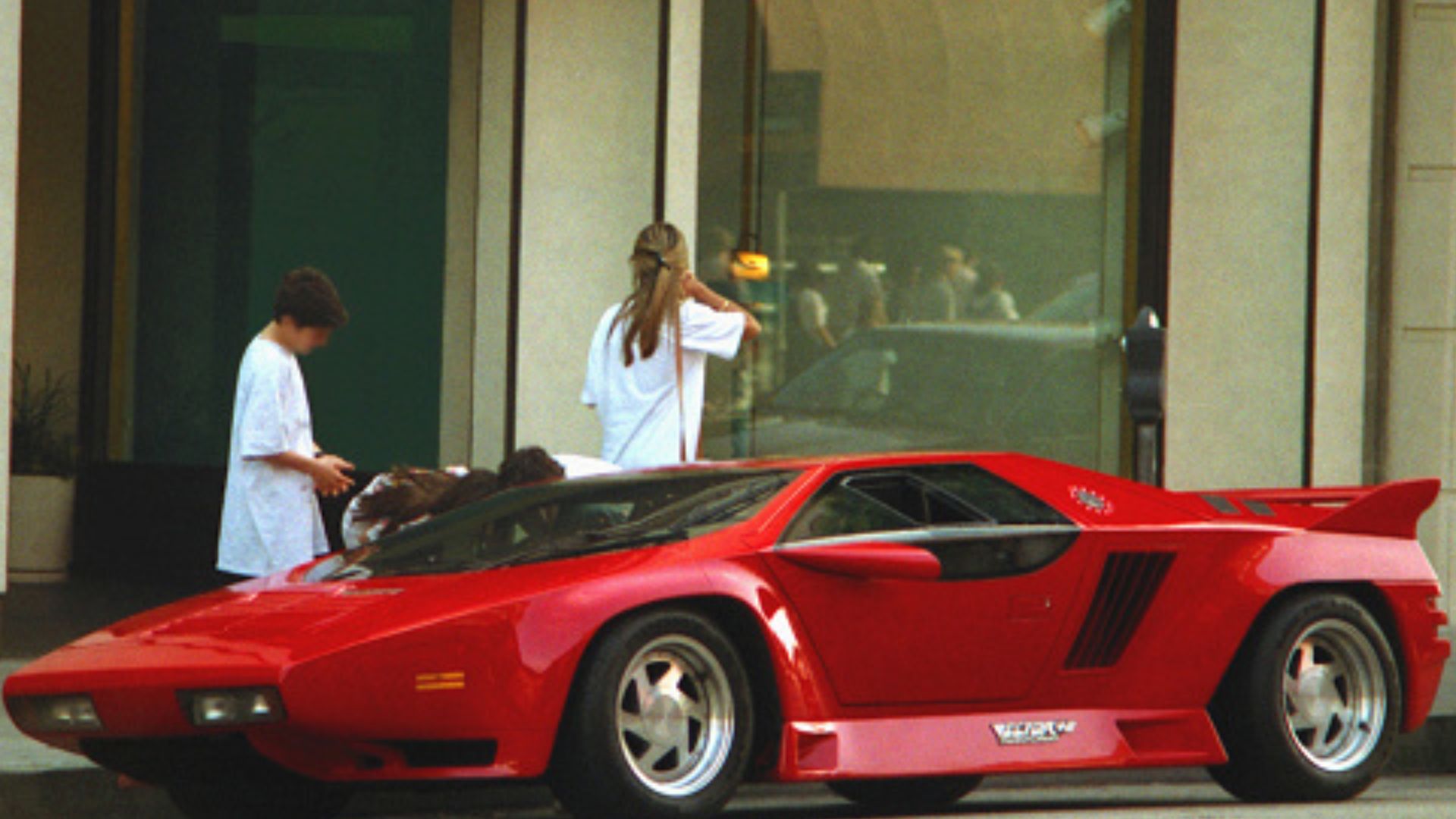 window shopping in Beverly Hills, California, USA, Vector W8 on Rodeo Drive