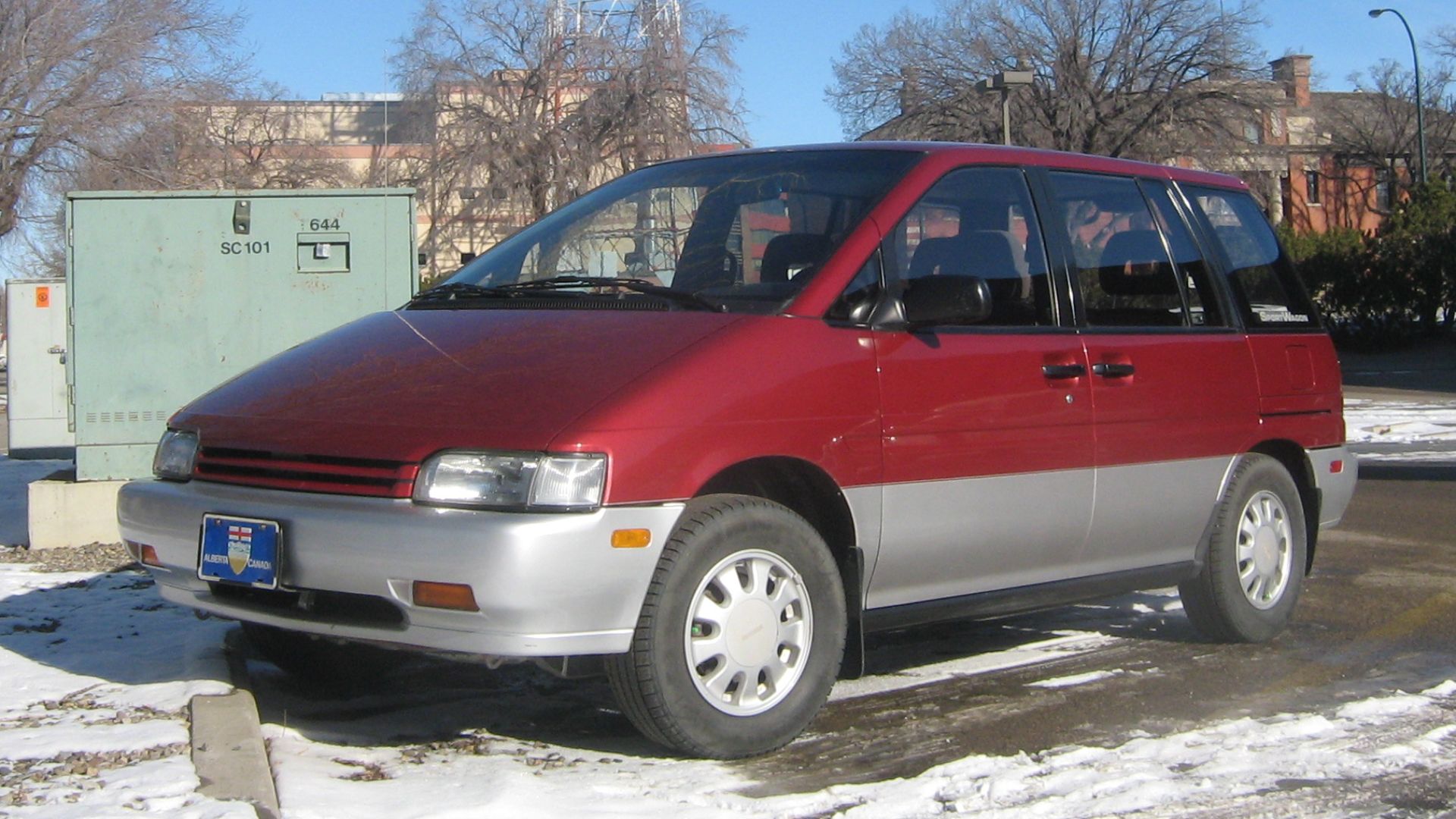 Nissan Axxess - cool little vanlet - only sold for one year in the US but until 1995 in Canada. Seems like the perfect size to me. Sold as Nissan Prairie elsewhere.
