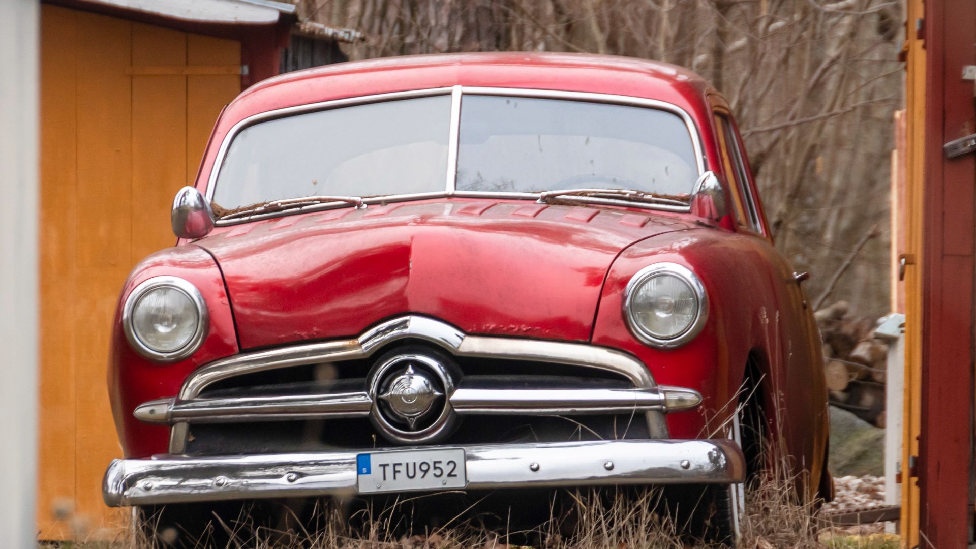 Ford Custom Club Coupe de 1949 en Dalhem, Gotland.