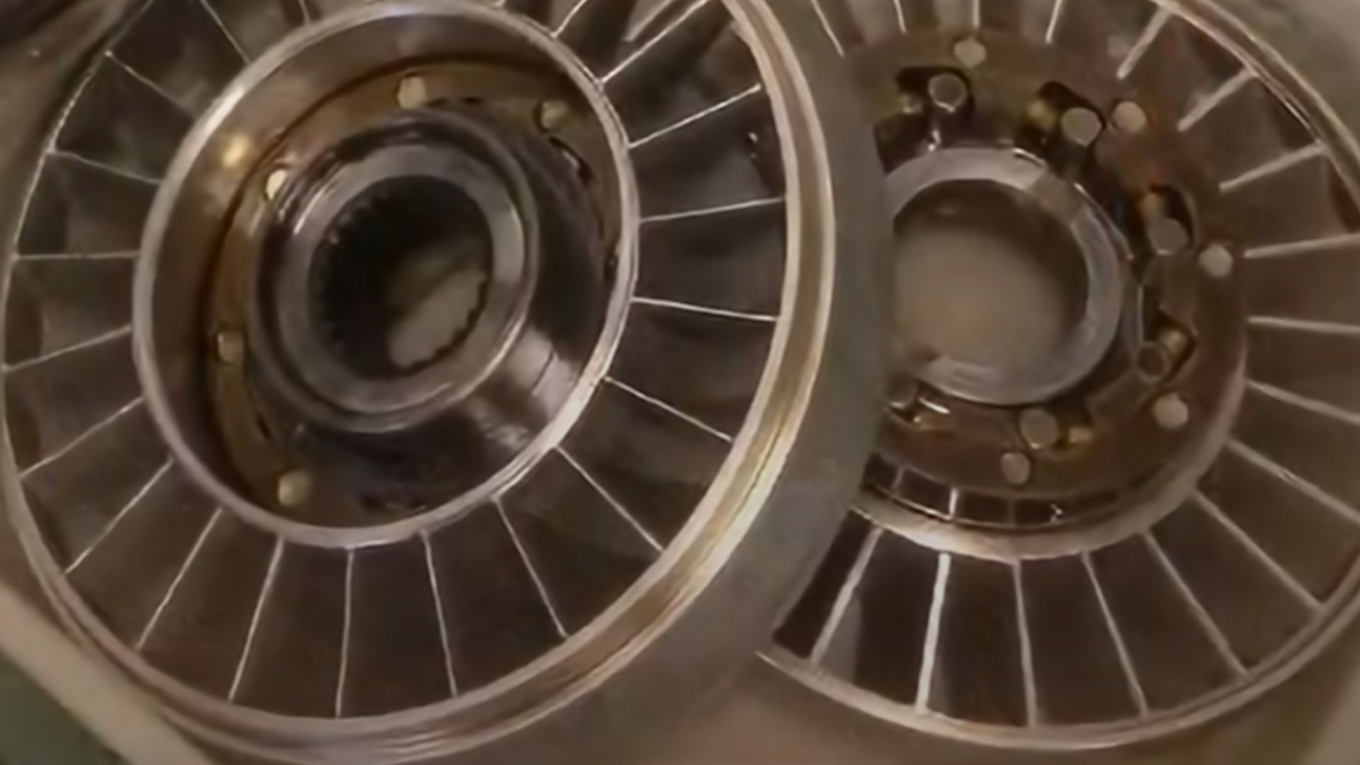 Buick Dynaflow Torque Converter with the five element parts labeled.