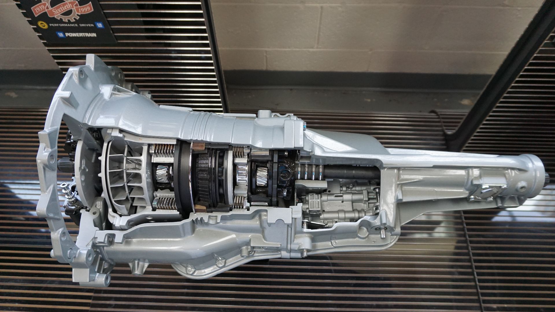 A 1961-64 Hydra-Matic 375 transmission at the Ypsilanti Automotive Heritage Museum in Ypsilanti, Michigan (United States).