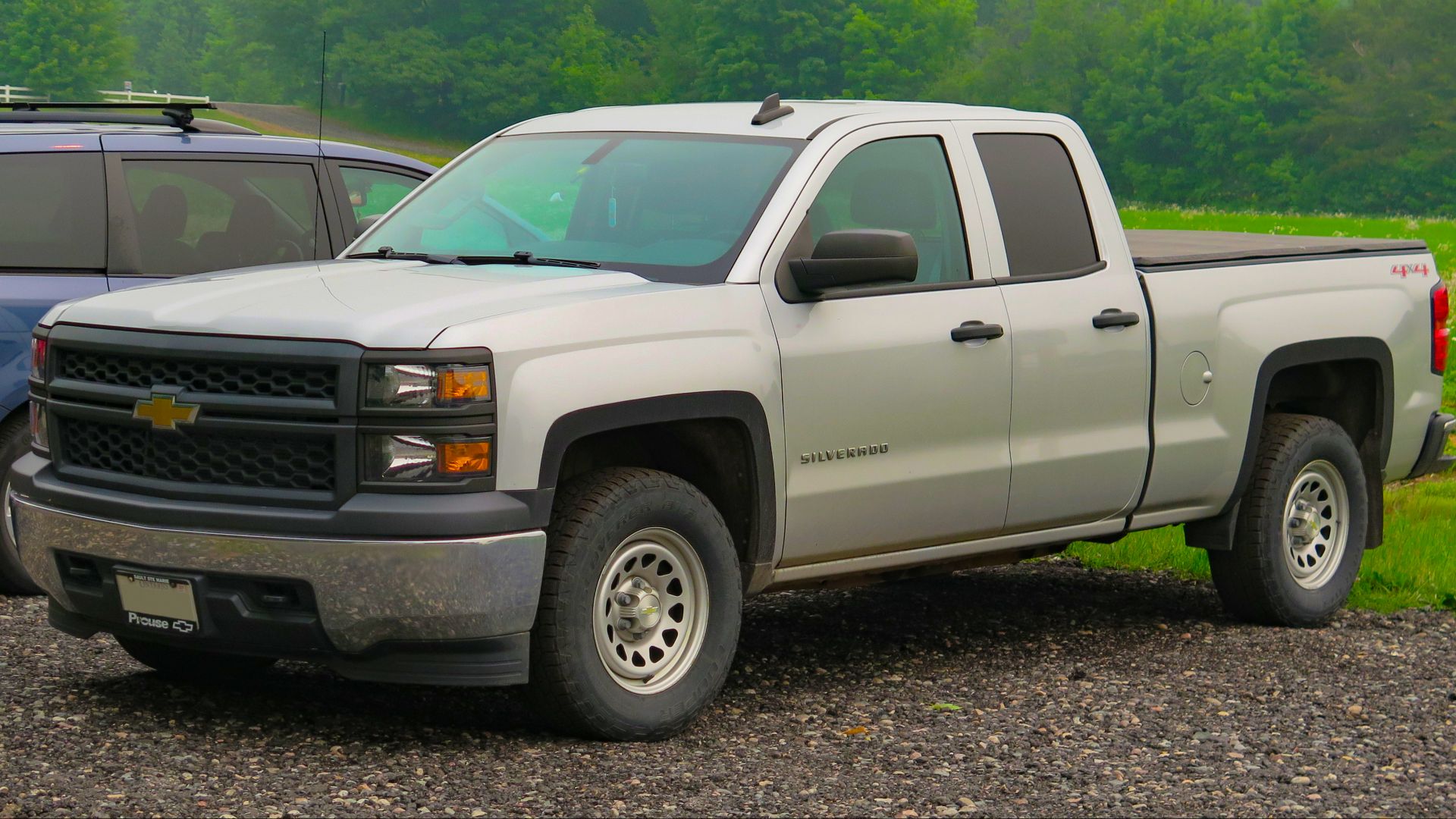 2015 Chevrolet Silverado 1500 4-Door Double Cab Standard Box WT 4x4 photographed in Sault Ste. Marie, Ontario, Canada.