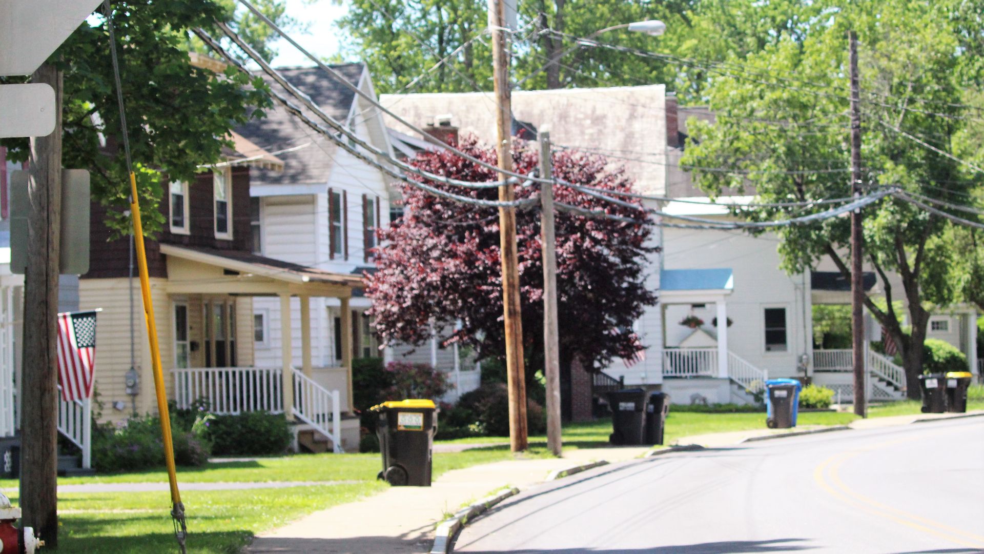 A bevy of suburban residences near Balltown Road in the town of Niskayuna, New York, June 10, 2021.