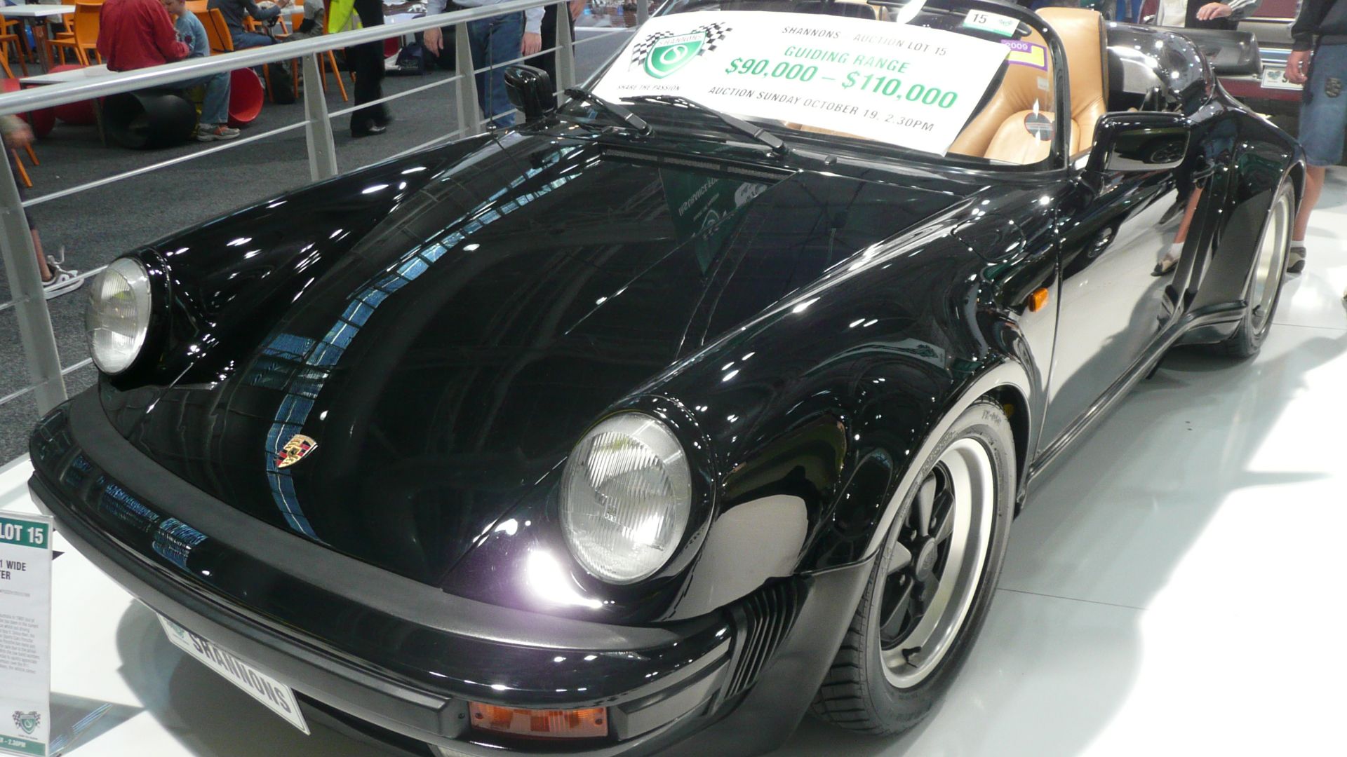 1989 Porsche 911 (Wide Body) Speedster convertible. Photographed at the 2008 Australian International Motor Show, Sydney, New South Wales, Australia.