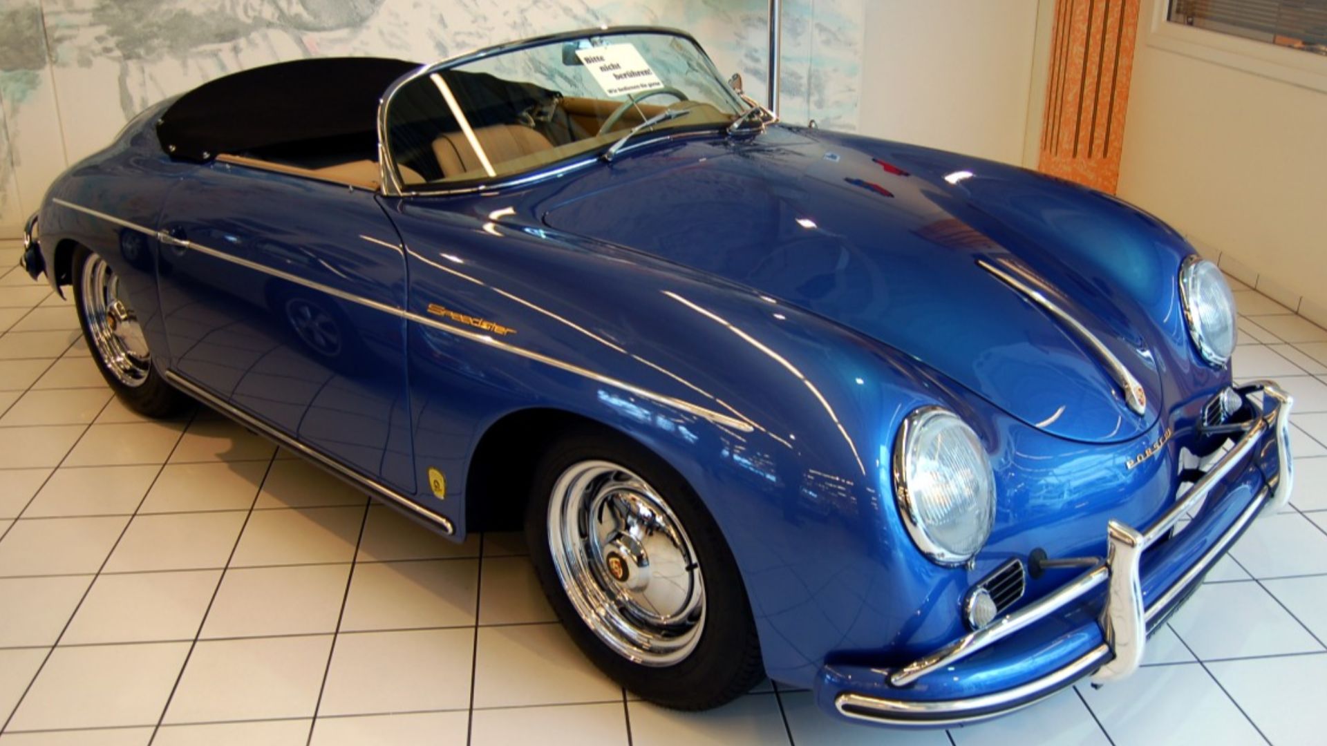 1957 Porsche 356 Speedster at Auto Salon Singen, Germany.Porsche 356 Speedster, 1957