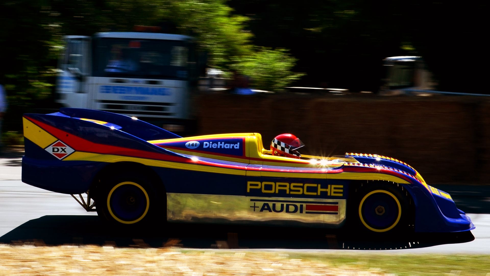 The Porsche 917/30 at the 2014 Goodwood Festival of Speed.