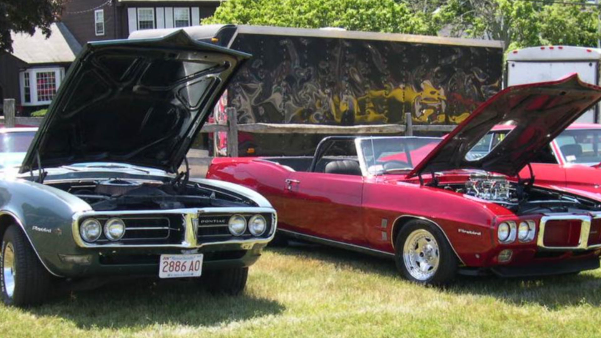 1968 and 1969 Pontiac Firebird

Source: Photographed at the Bay State Antique Automobile Club's July 10, 2005 show at the Endicott Estate in Dedham, MA by User:Sfoskett