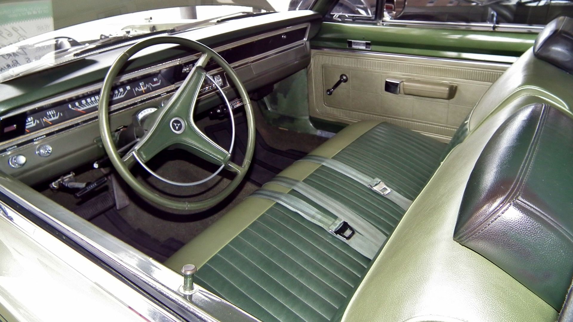 1969 Dodge Dart Custom coupe interior. Taken at the 2012 New South Wales All Chrysler Day, held at Fairfield Showground, Prairiewood, Sydney.