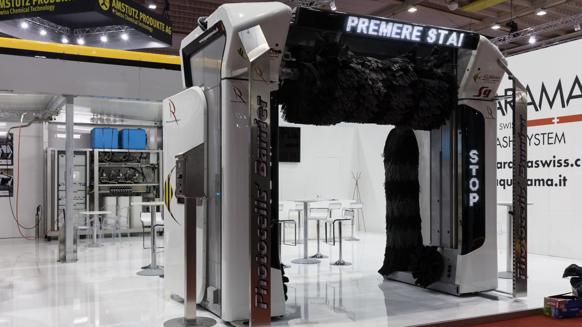 Aquarama car wash gantry at SAA Expo 2018, Le Grand-Saconnex
