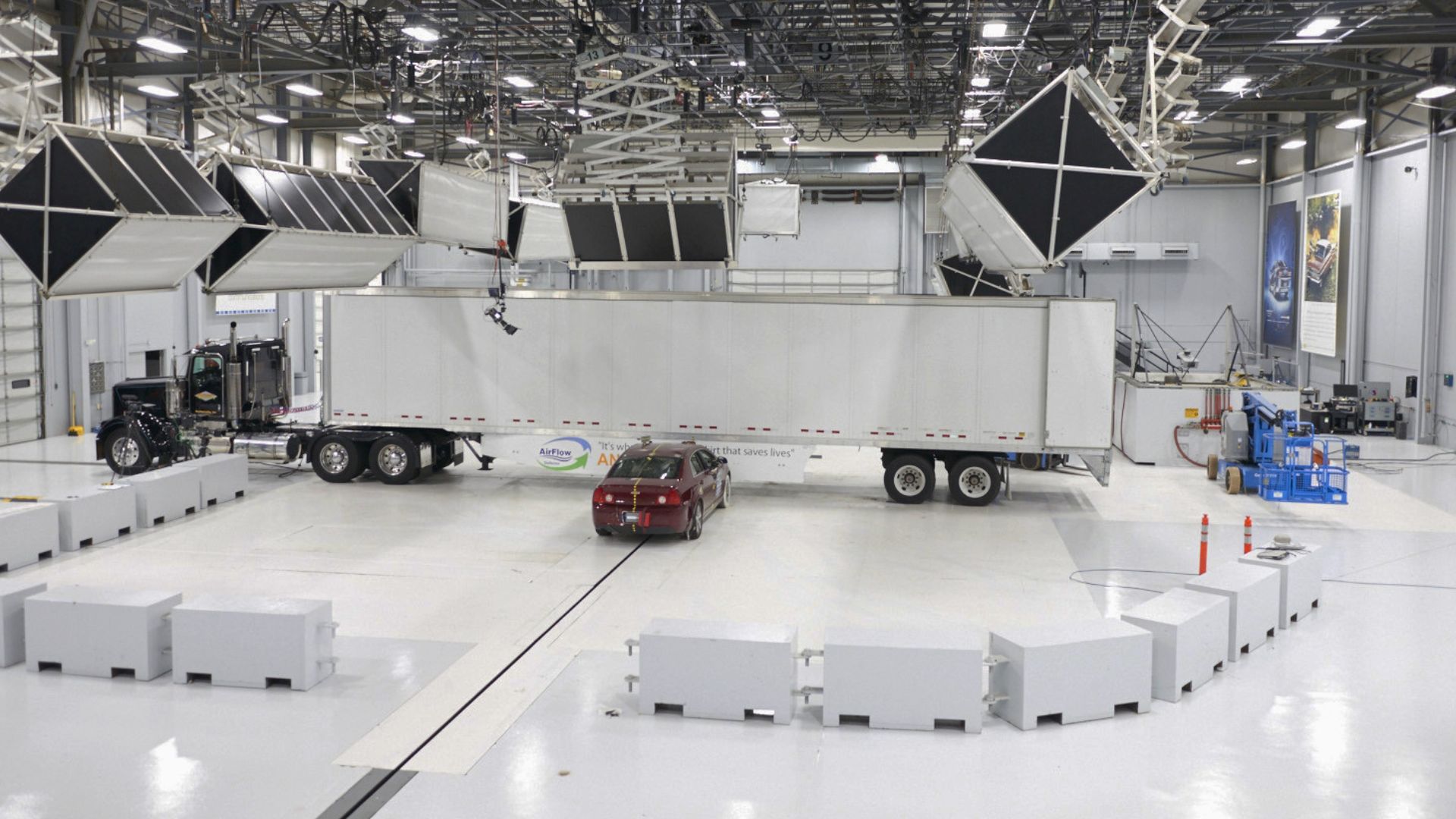 IIHS Vehicle Research Center Crash Hall