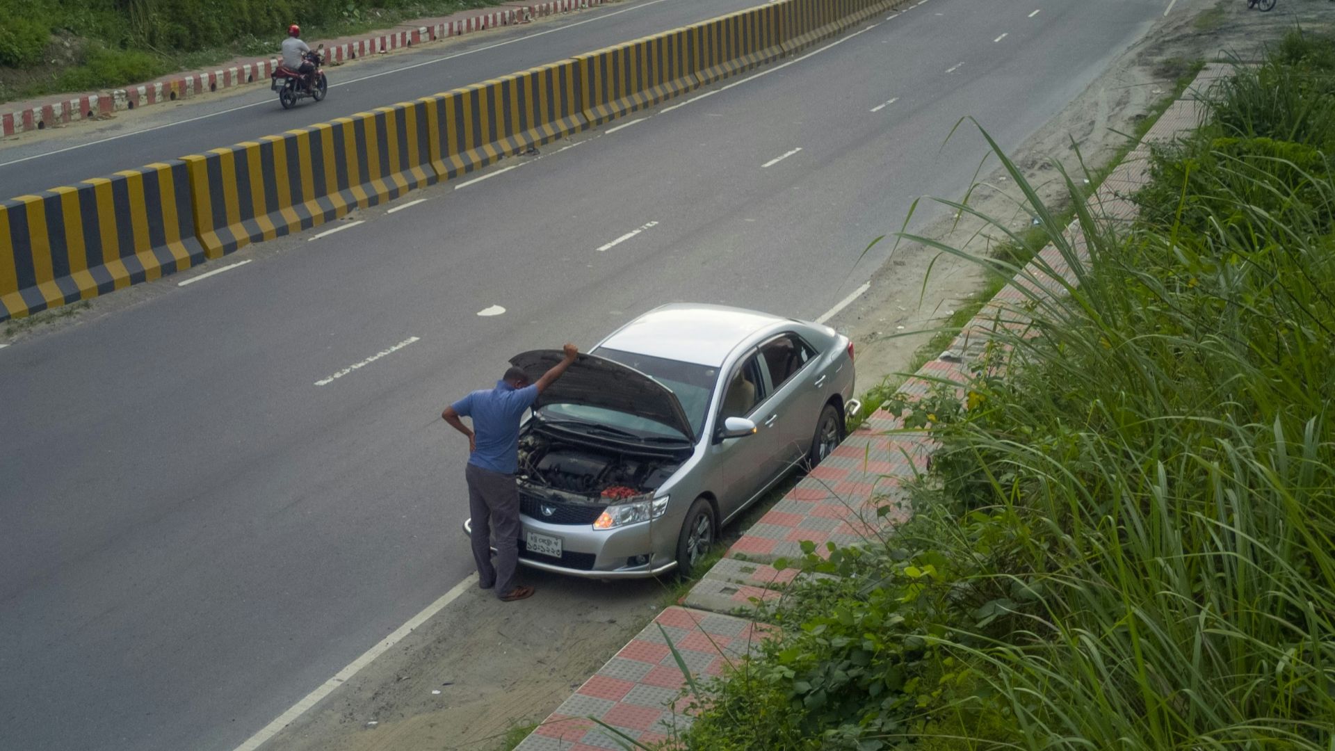 a car on the road