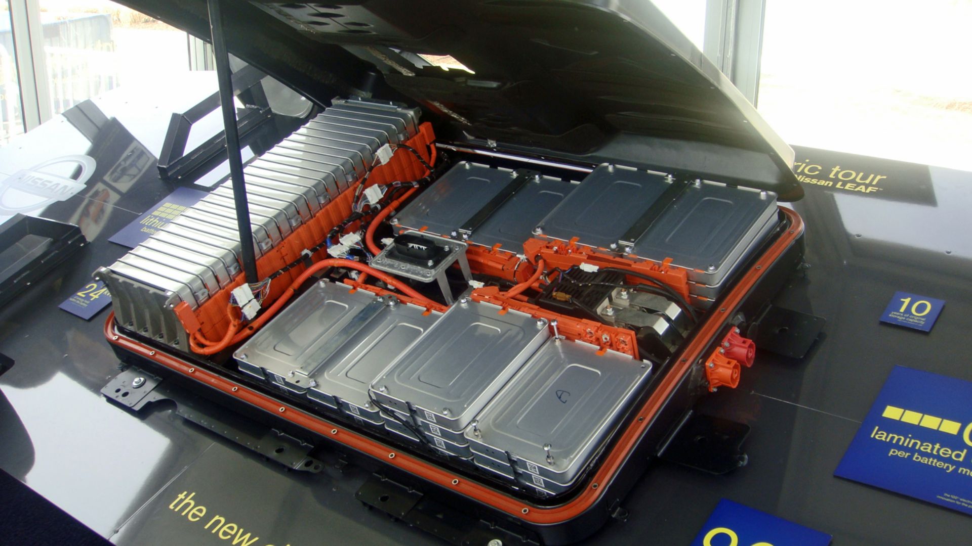 Nissan Leaf battery pack, Leaf Drive ElectricTour Washington DC