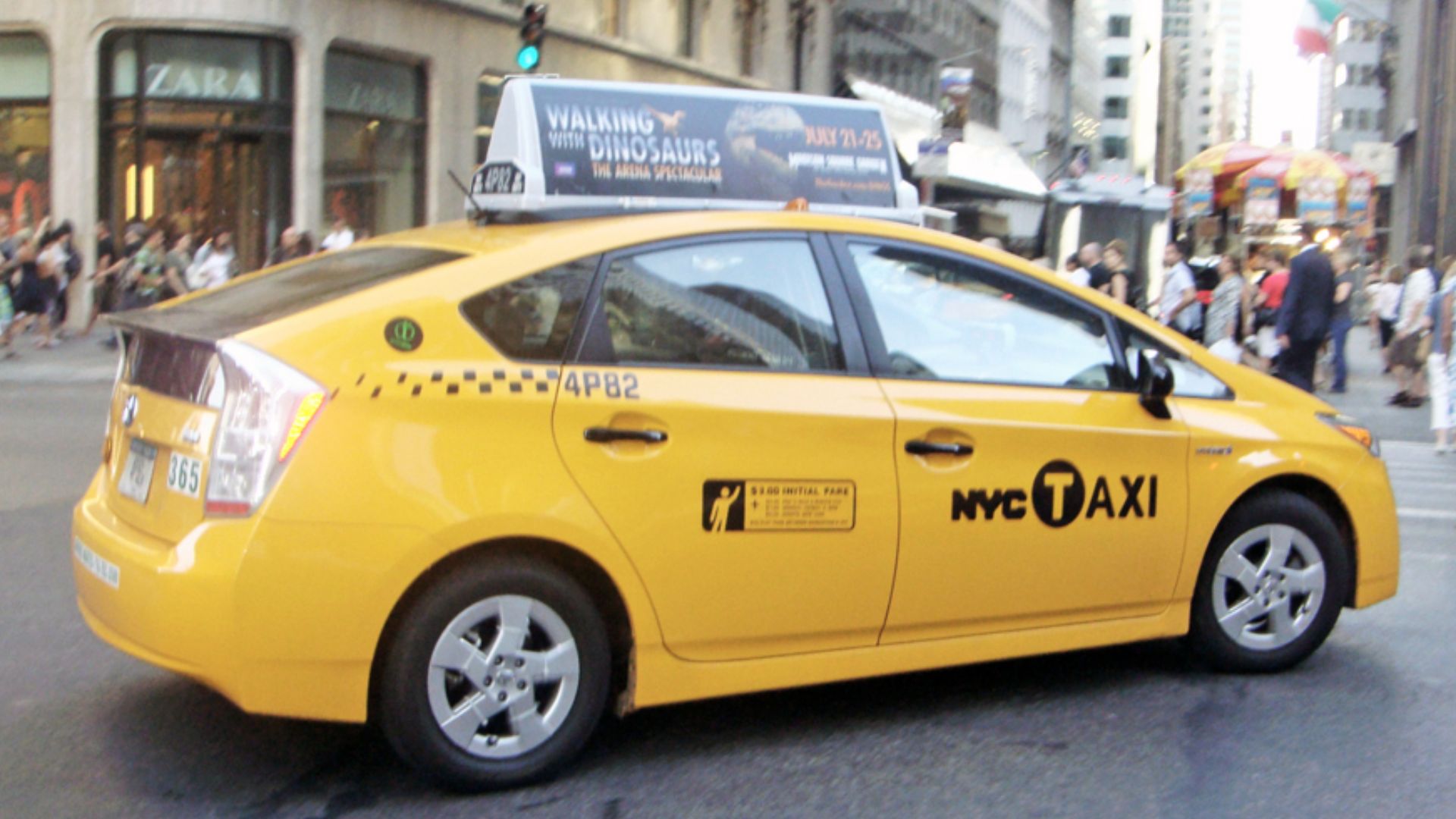 Toyota Prius taxi in Manhattan, New York City