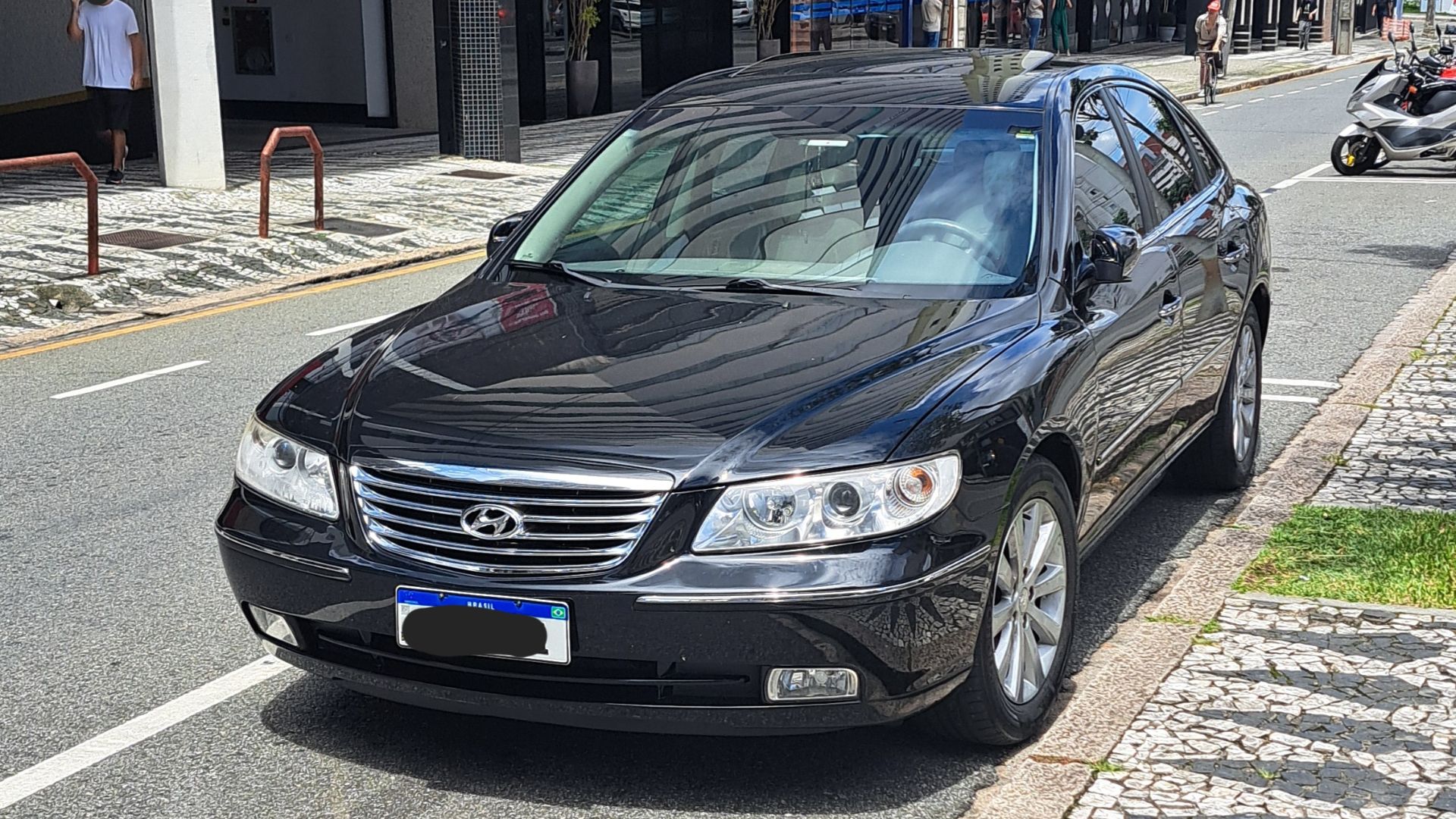 Hyundai Azera (TG), black, front view
