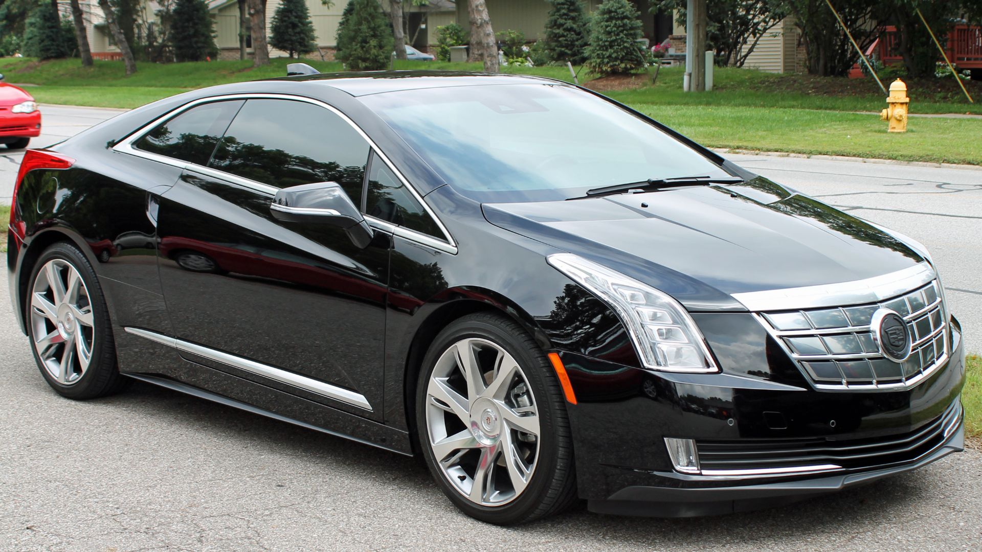 Cadillac ELR spotted parked near a classic car show in Michigan
