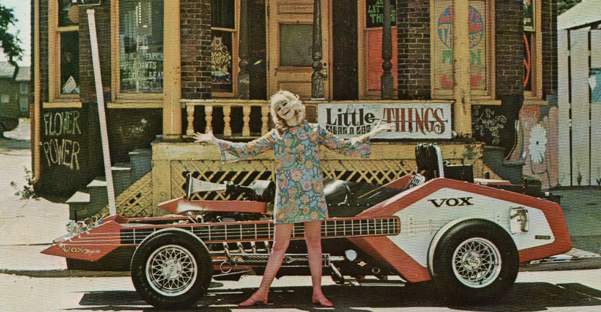 Vintage photo of a George Barris Voxmobile