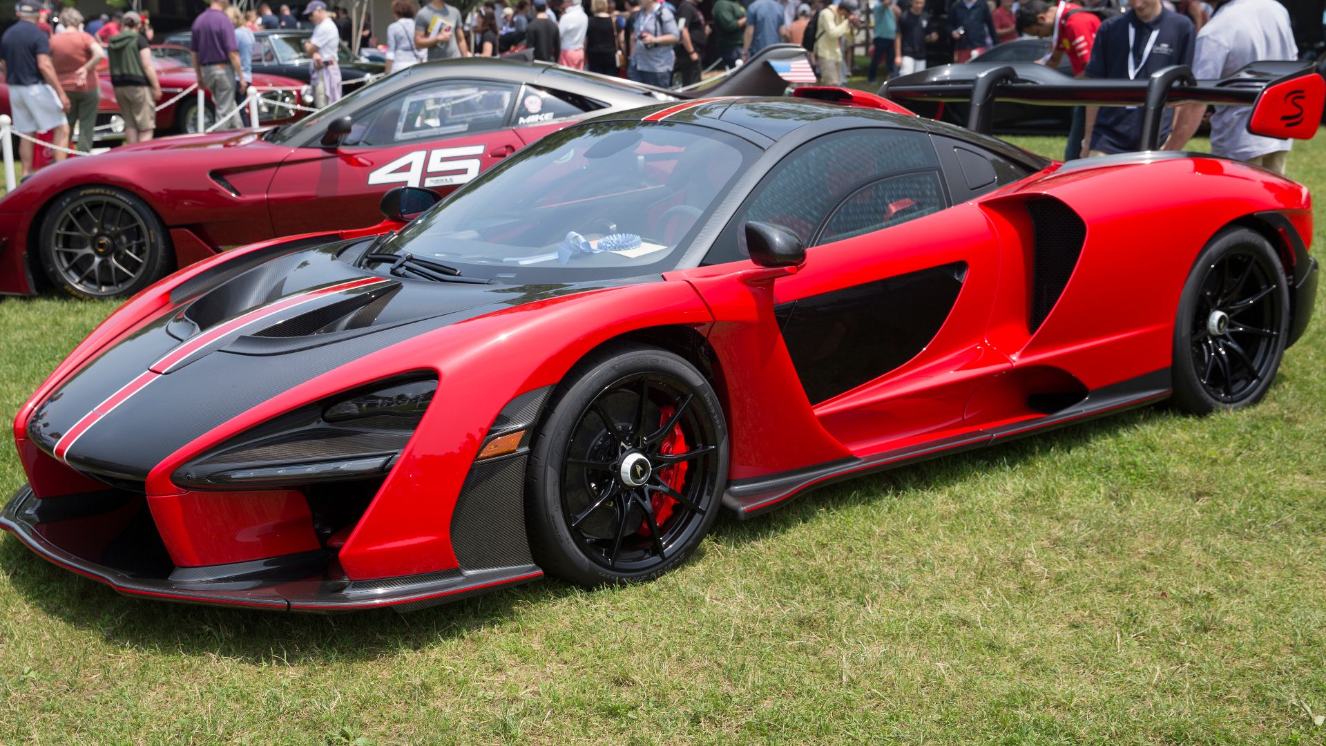 2019 McLaren Senna at the 2019 Greenwich Concours d'Elegance.