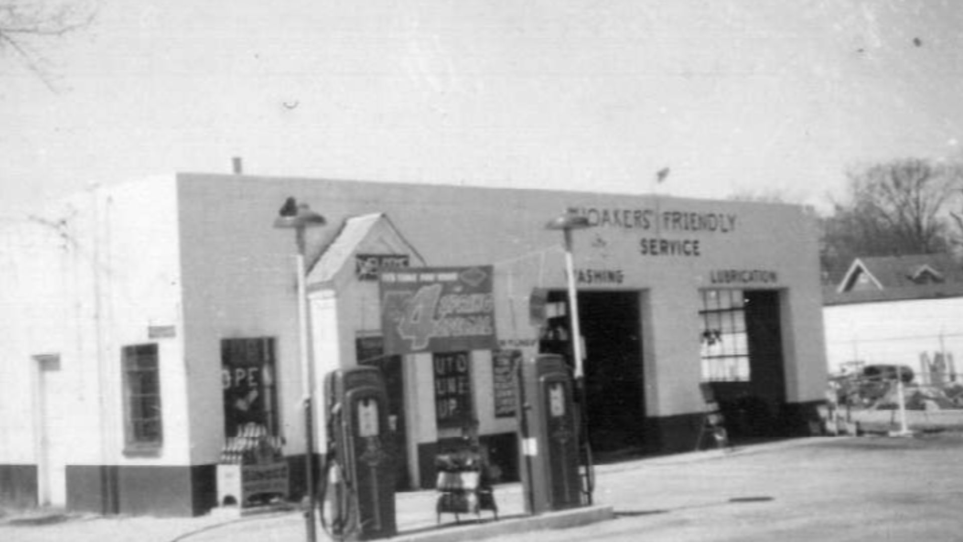 This image was produced by the Auditor's Office in Lucas County, Ohio for tax assessment purposes. Associated dates are approximate. Descriptive terms related to this photograph include: Noaker's Friendly Service Station (Toledo, Ohio) | Art Deco | North 