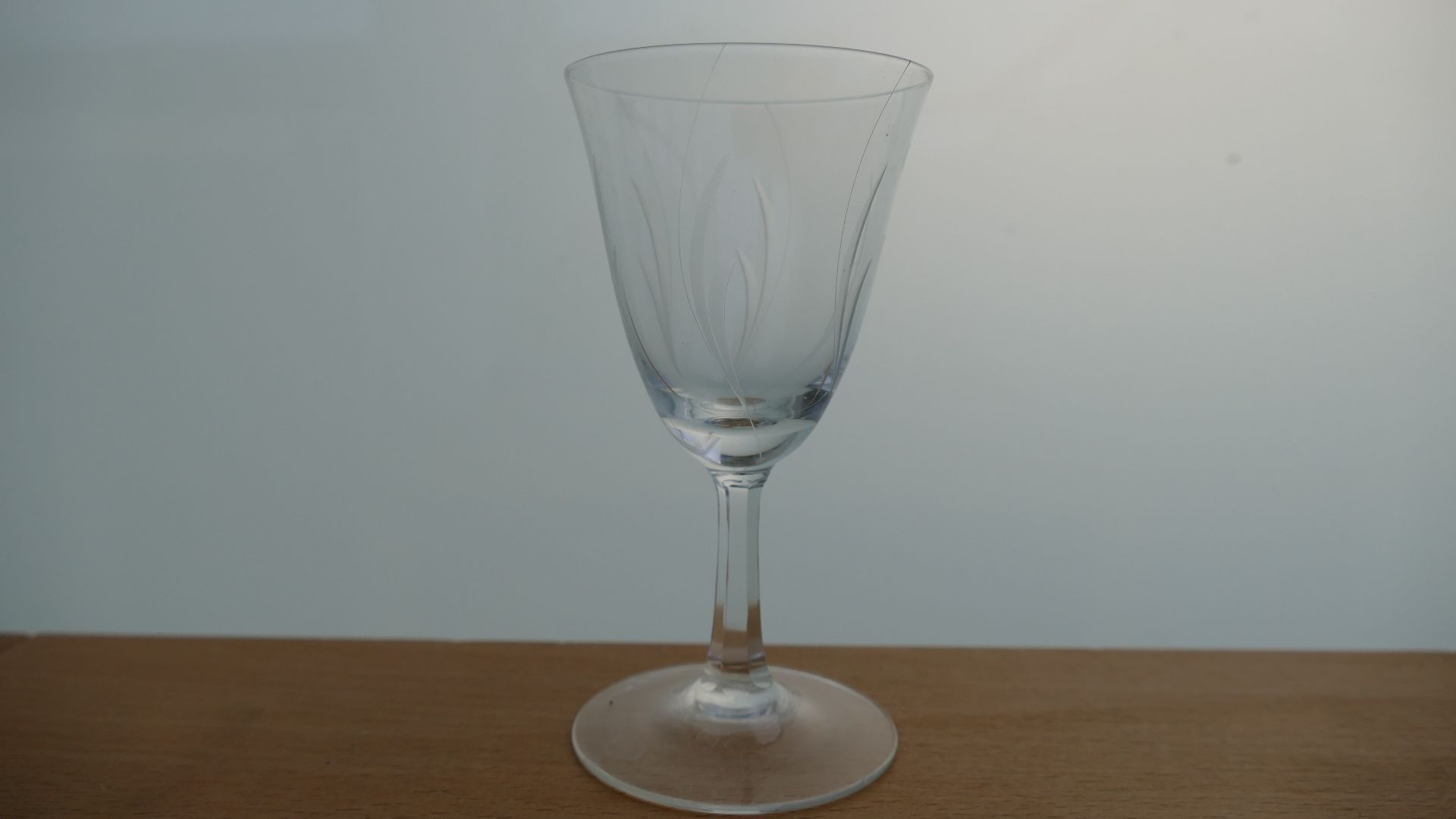 Engraved Sherry glass