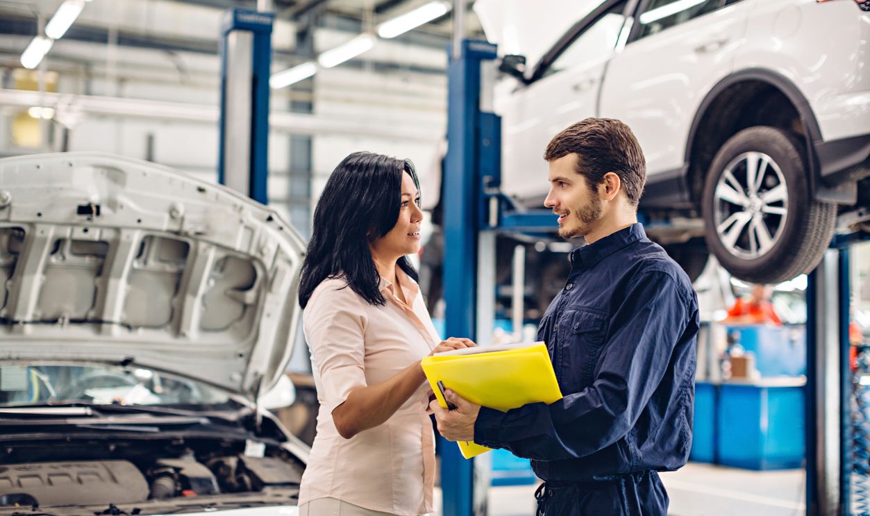car mechanic at car shop