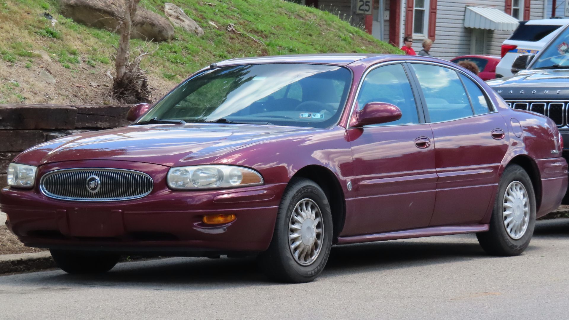 2002 Buick LeSabre Custom photographed in Beaver Falls, Pennsylvania. Finished in Medium Red Pearl.