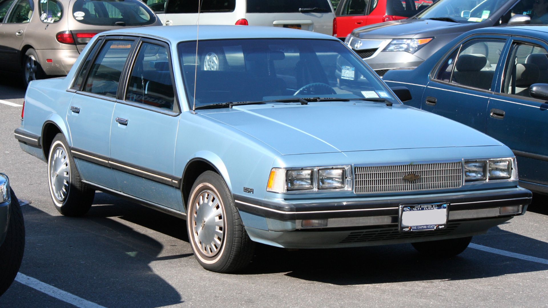 1986 Chevrolet Celebrity sedan with the 2.5FI four-cylinder engine