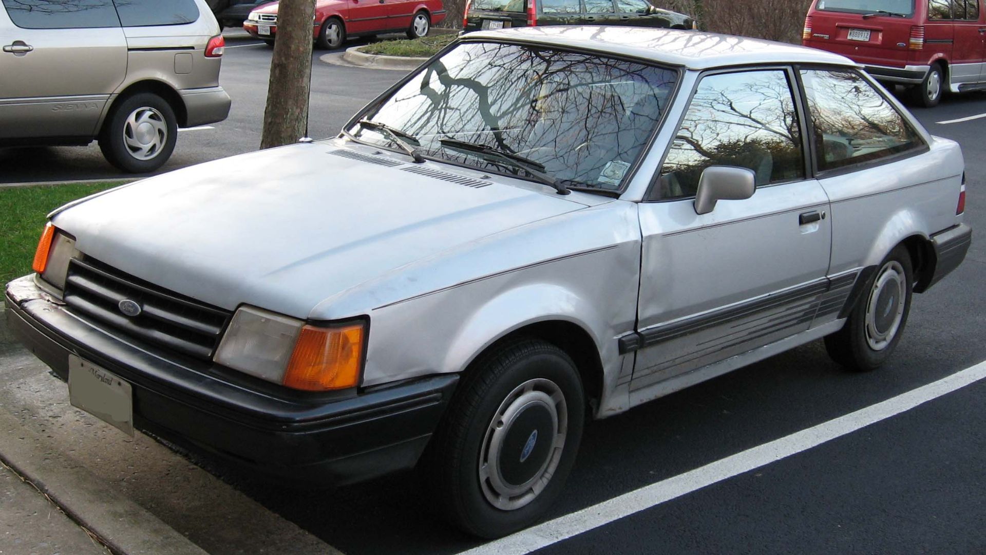 1988-1990 Ford Escort photographed in USA.