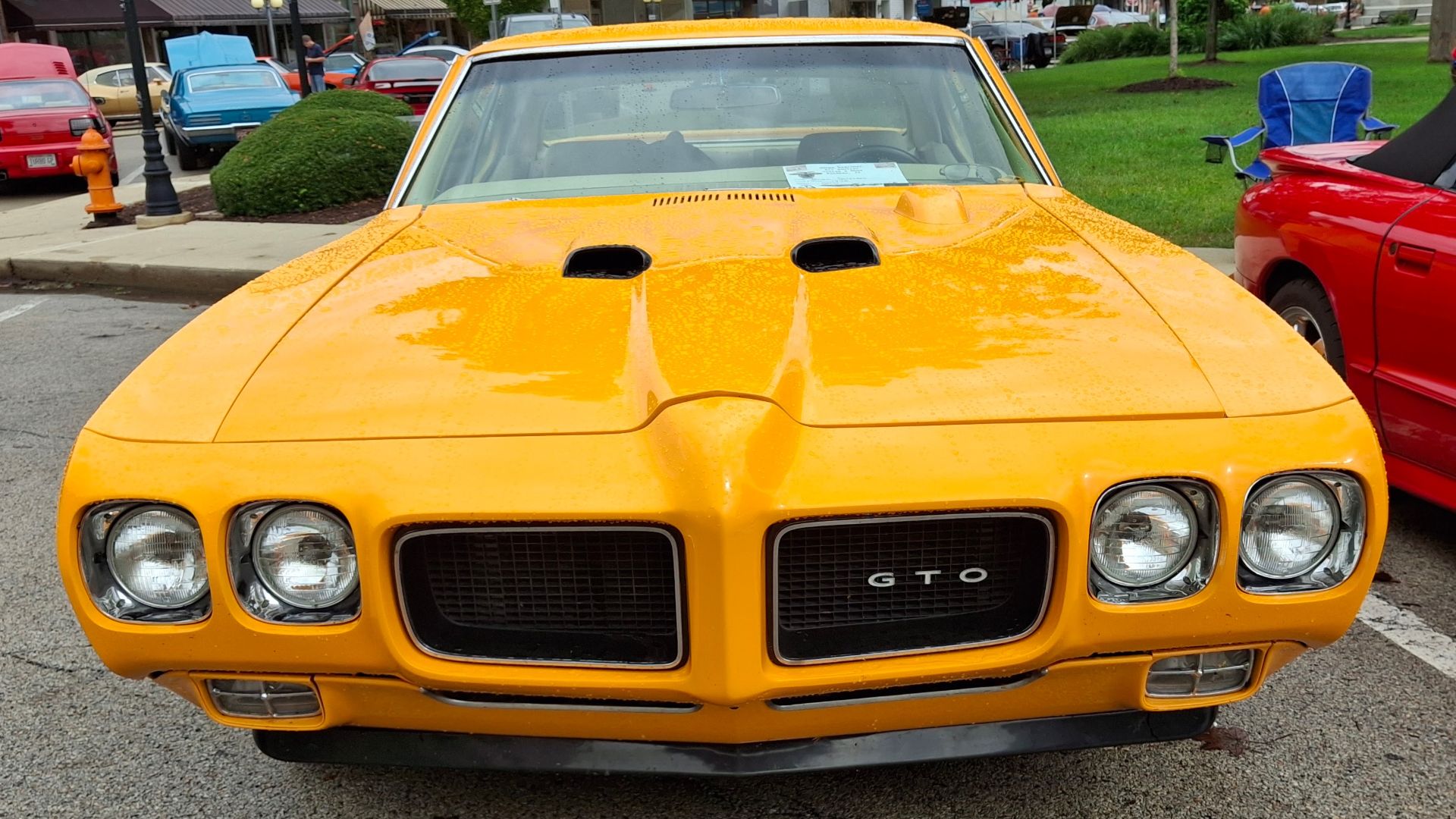 1970 Pontiac GTO The Judge, orange, front, 15th Annual All Pontiac Car Show 2026-09-20