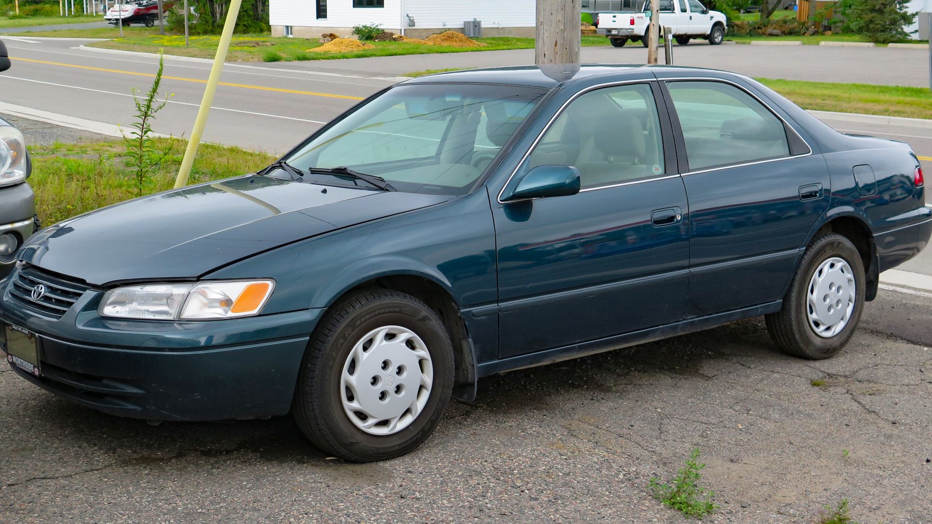 1998 Toyota Camry LE photographed in Bruce Mines, Ontario, Canada.