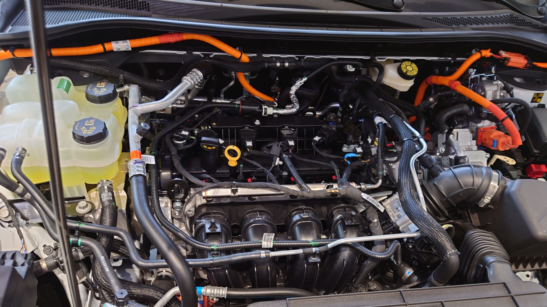 Engine bay of 2024 Ford Escape Plug-in-Hybrid.