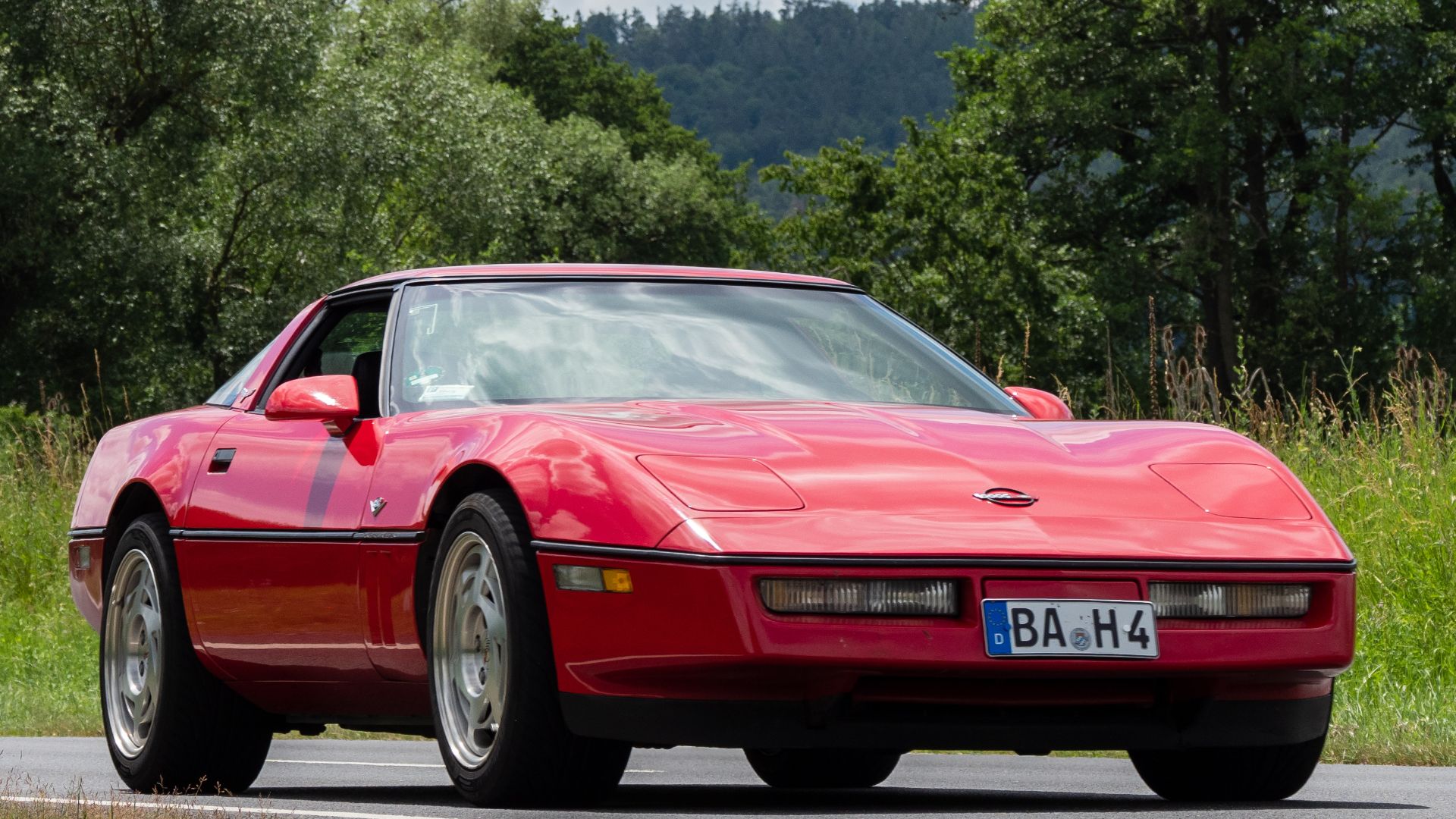 Corvette C4 at the Oldtimertreffen Ebern