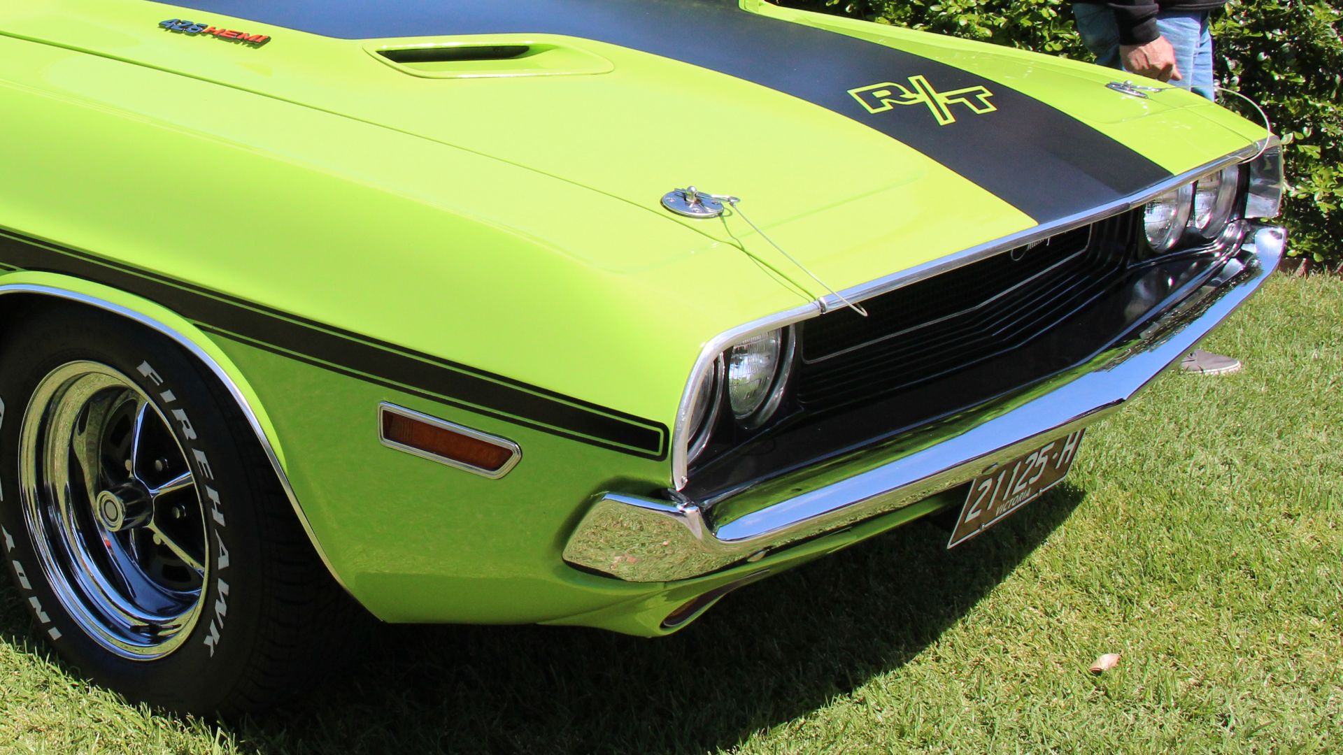Sublime.
The Challenger was a muscle car built by Dodge on the small pony car platform, competition for the Mustang and Camaro. It was one of two Chrysler E-body cars, the other being the slightly smaller Plymouth Barracuda. This is the 1st of the 1st ge