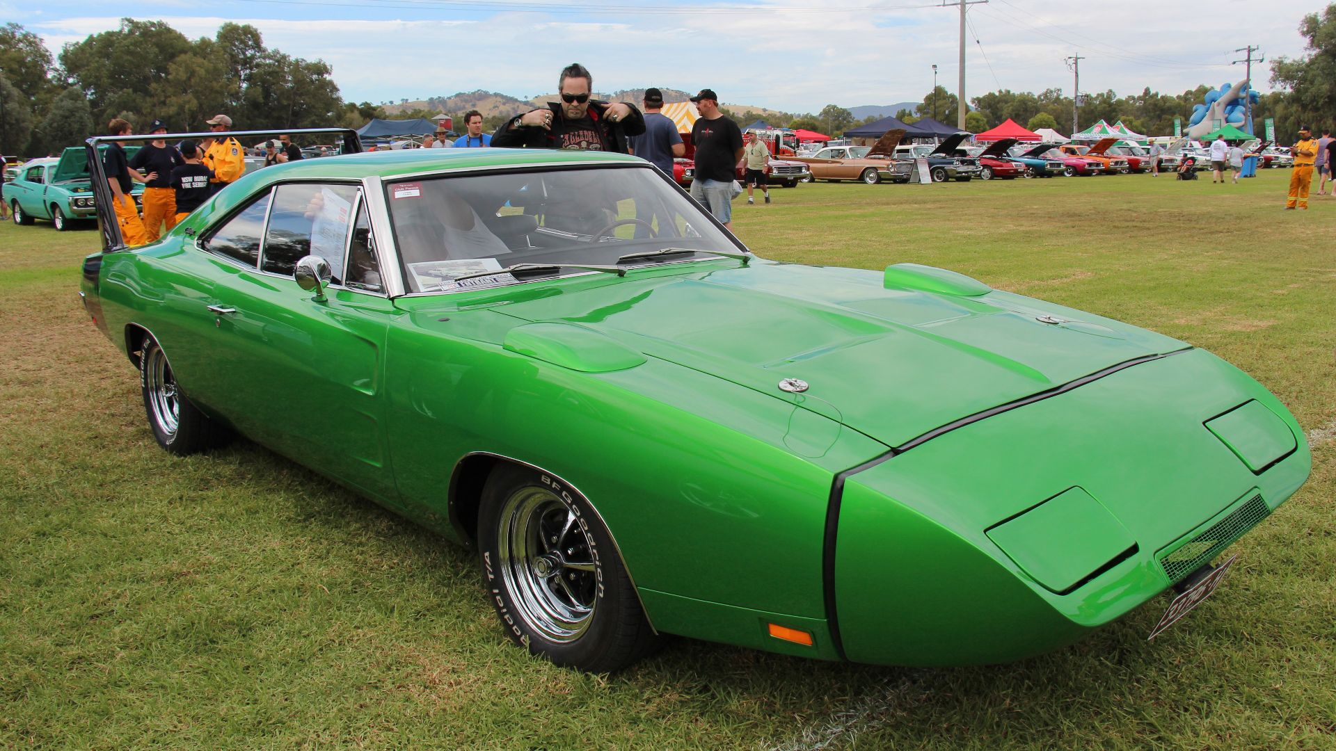 The Daytona was a high-performance, limited-edition version of the Dodge Charger produced in the summer of 1969 for the sole purpose of winning high profile NASCAR races.
The Dodge Daytona featured special body modifications that included a 23-inch-tall