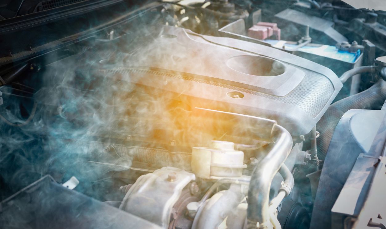 The car's engine has a problem. Car engine overheats and there was smoke causing damage to the engine.