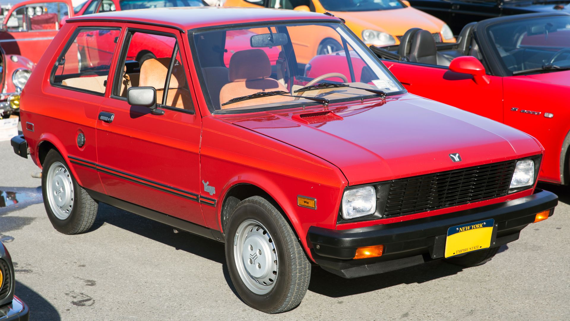 File:1987 Yugo GV in Burgundy, front right.jpg