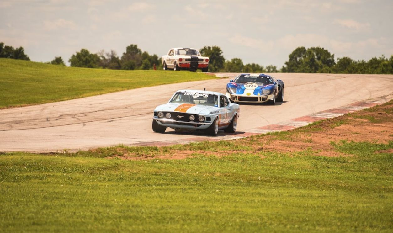 Vintage Race Cars on Track in Jennings, OK