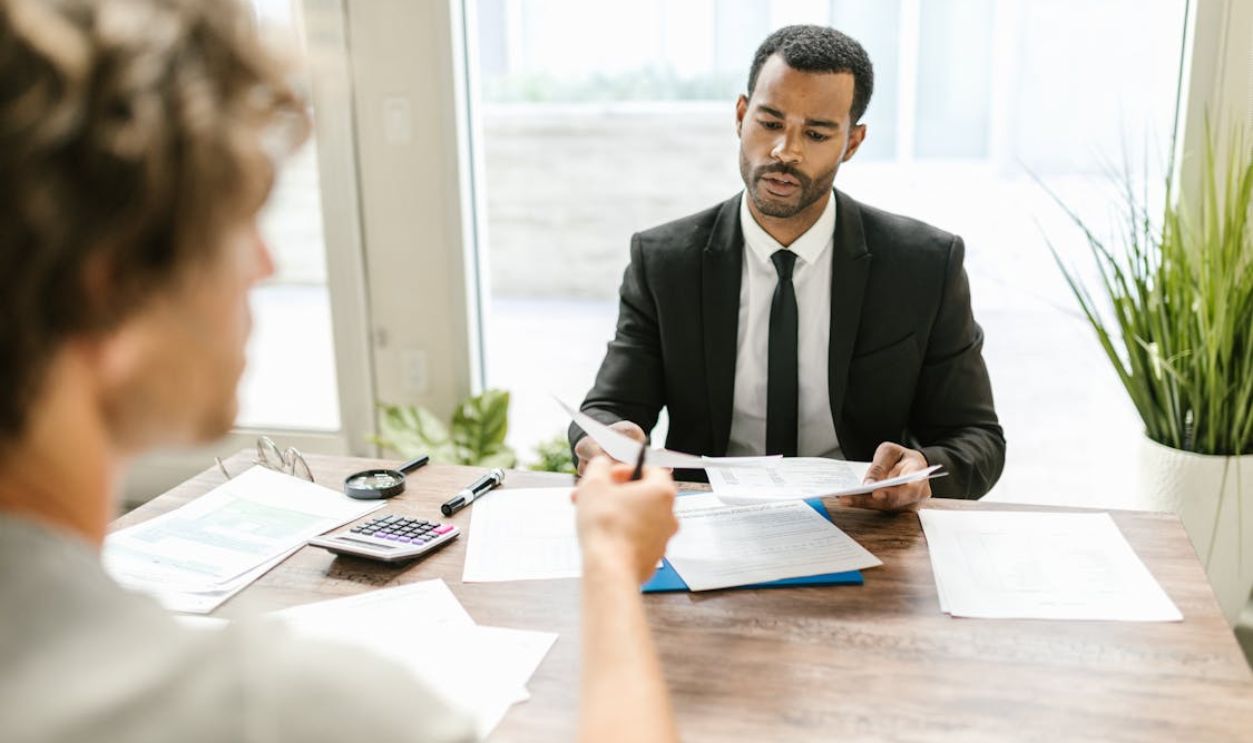 Professional Man holding Papers