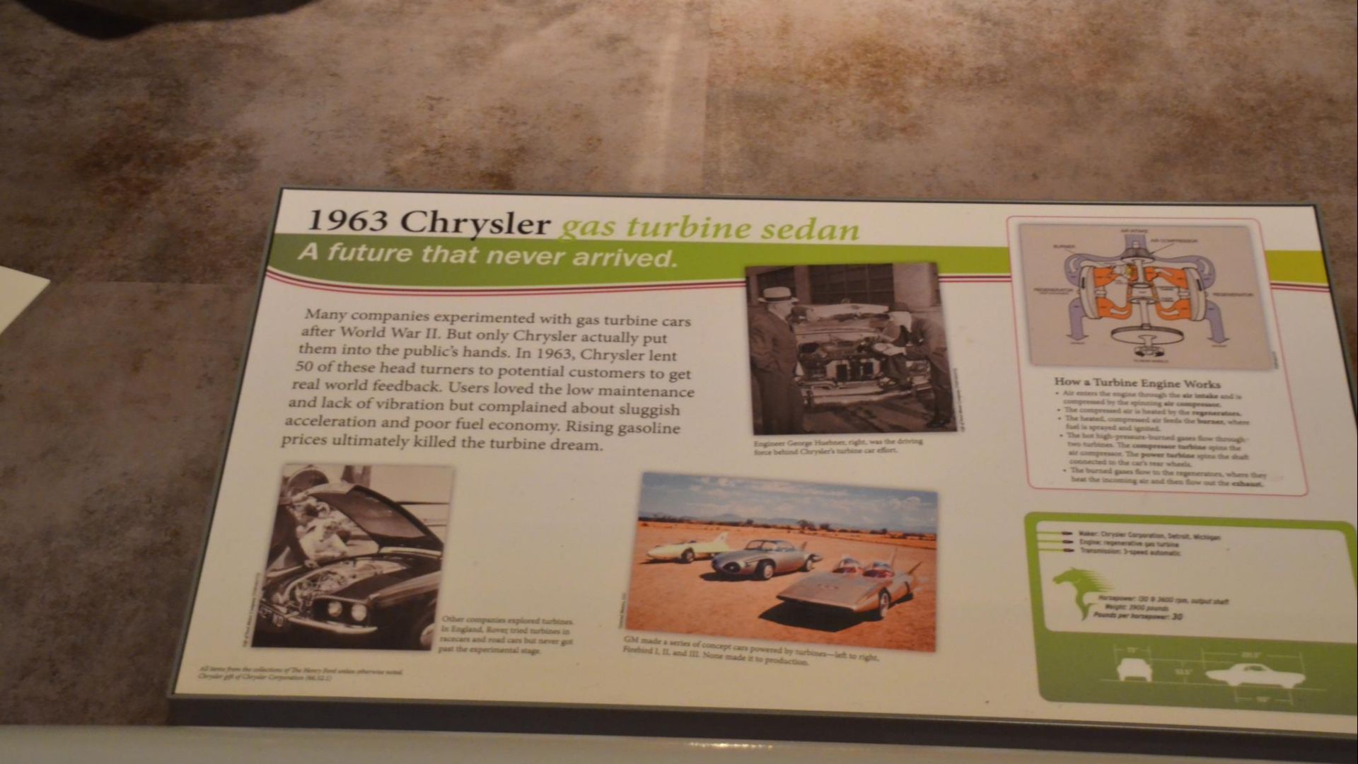 File:1963 Chrysler Turbine Car - The Henry Ford - Engines Exposed Exhibit 2-22-2016 (2) (31310792544).jpg