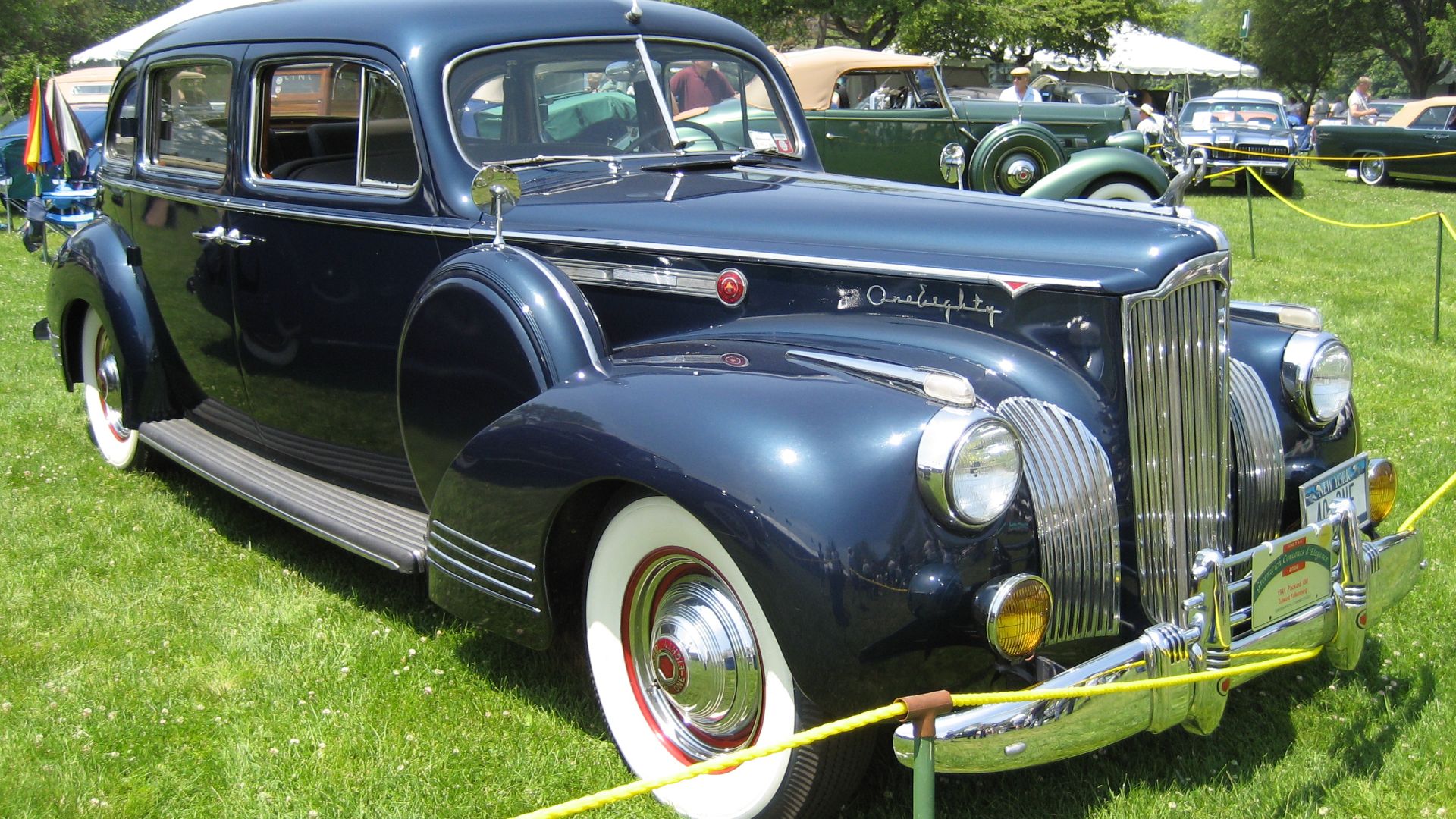 1941 Packard 180 Touring Sedan photographed at the 2008 Greenwich Concours d'Elegance in Greenwich, Connecticut.