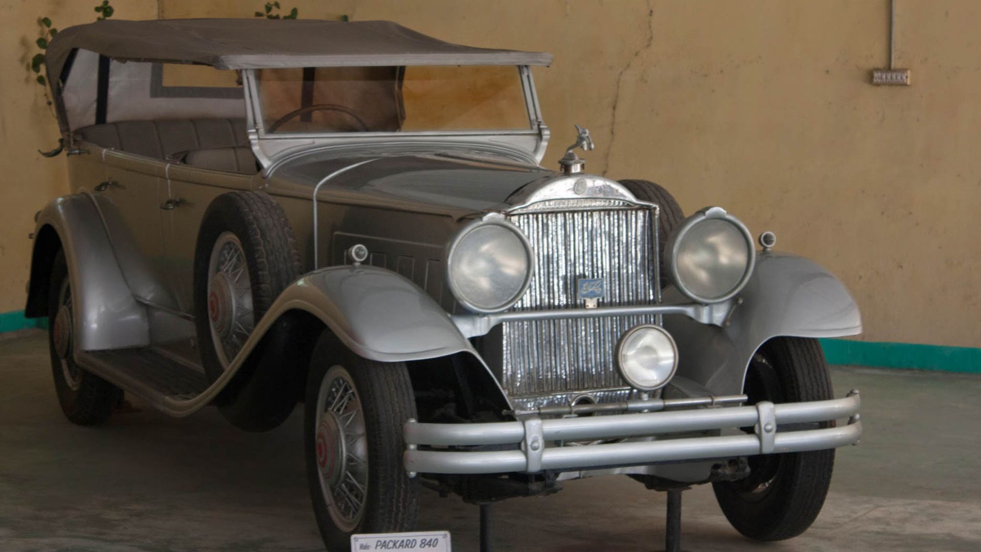 Vintage cars from Pranlal Bhogilal's collection at the Auto World Vintage Car Museum in Kathwada, Gujarat.