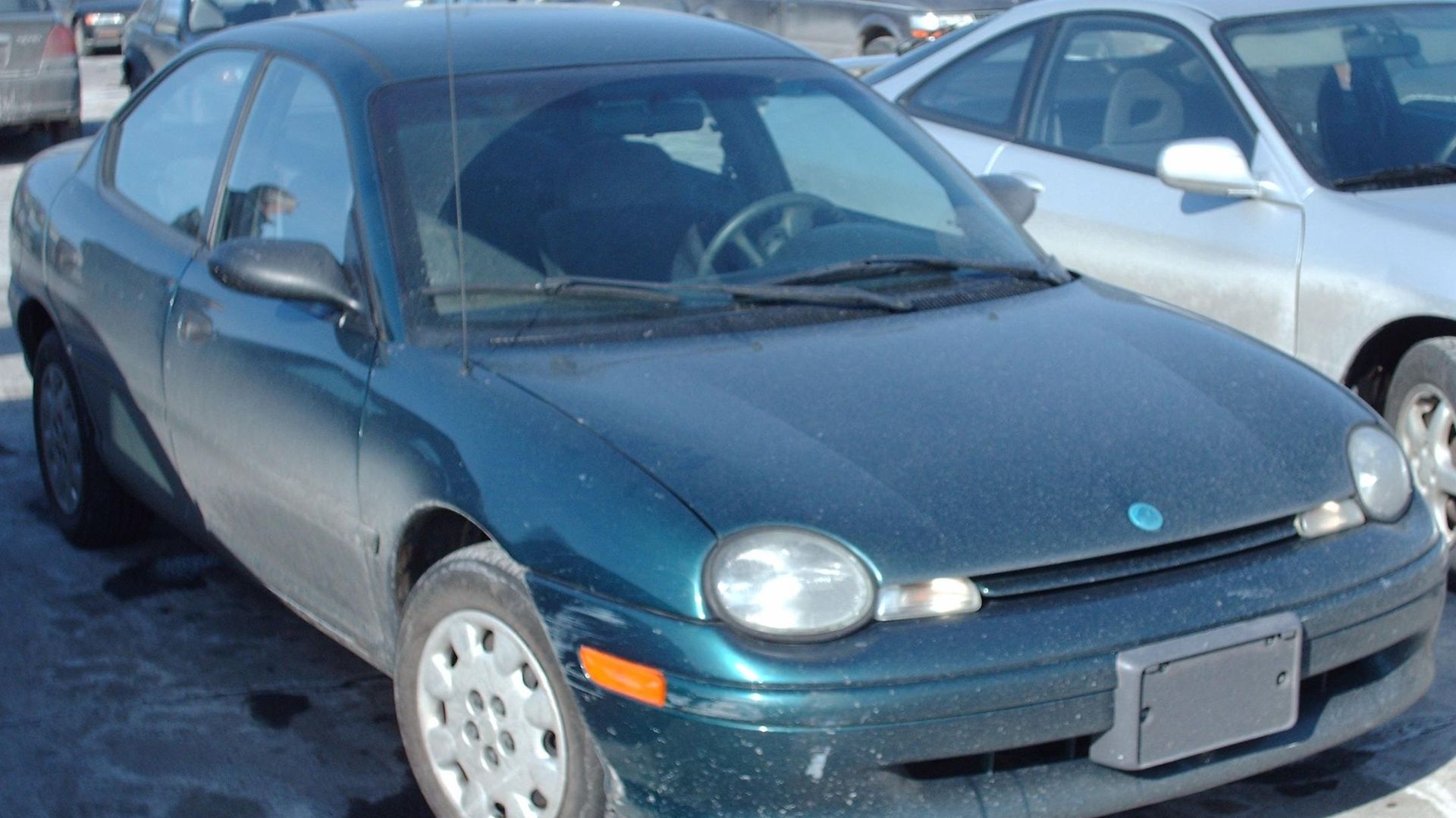 1996-1999 Plymouth Neon photographed in Quebec, Canada.