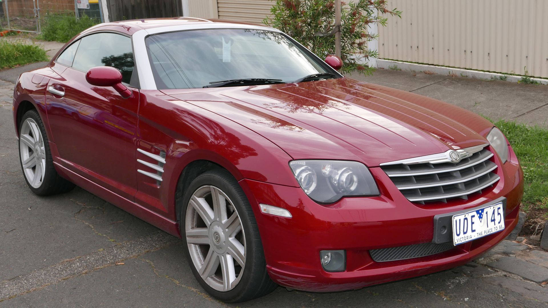 2006 Chrysler Crossfire (ZH MY05) coupe. Photographed in Ascot Vale, Victoria, Australia.