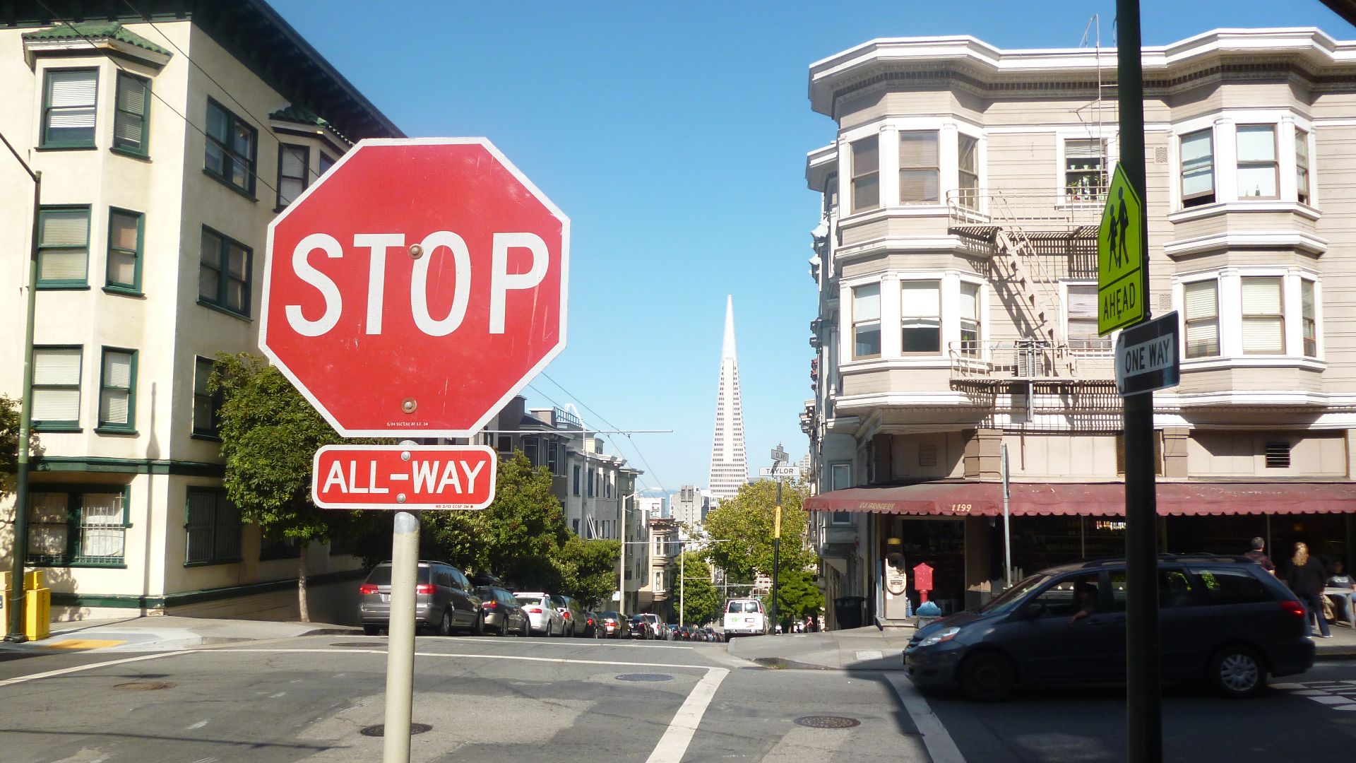 File:All-way stop intersection in San Francisco.jpg